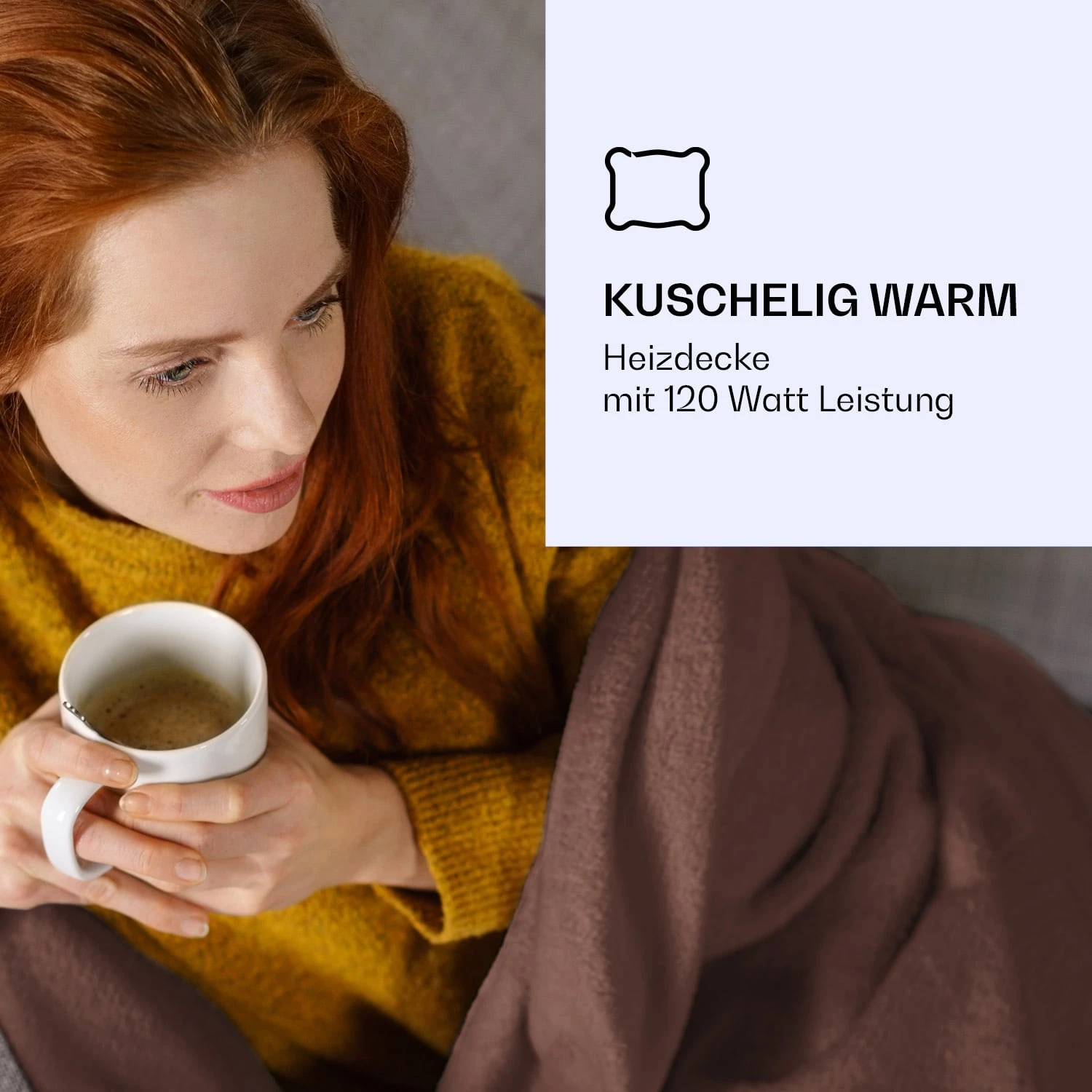 Dr. Watson XL Heizdecke 120W 3 Temperaturstufen 180x130 Cm Bedienteil – Bild 2
