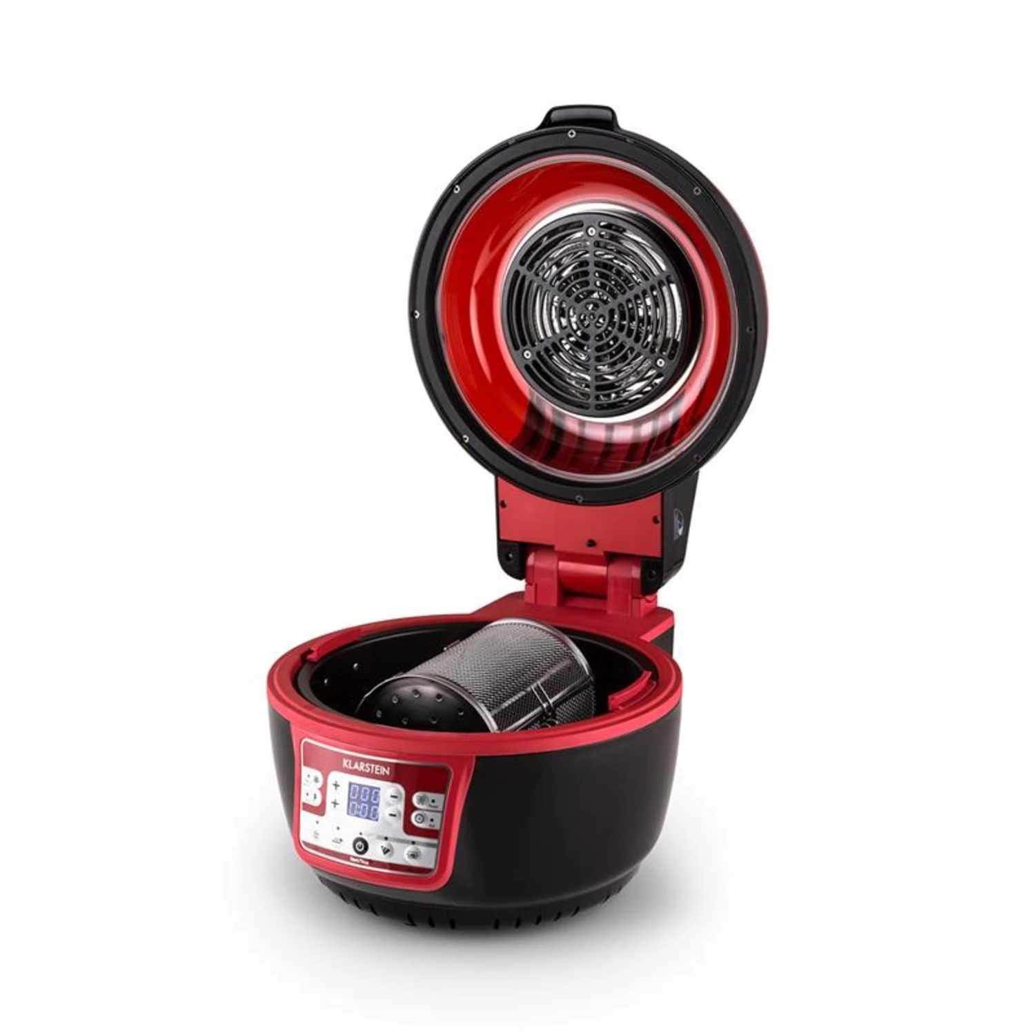 VitAir Turbo Heißluftfritteuse Rot-schwarz 1400W Grillen Backen 9l – Bild 7