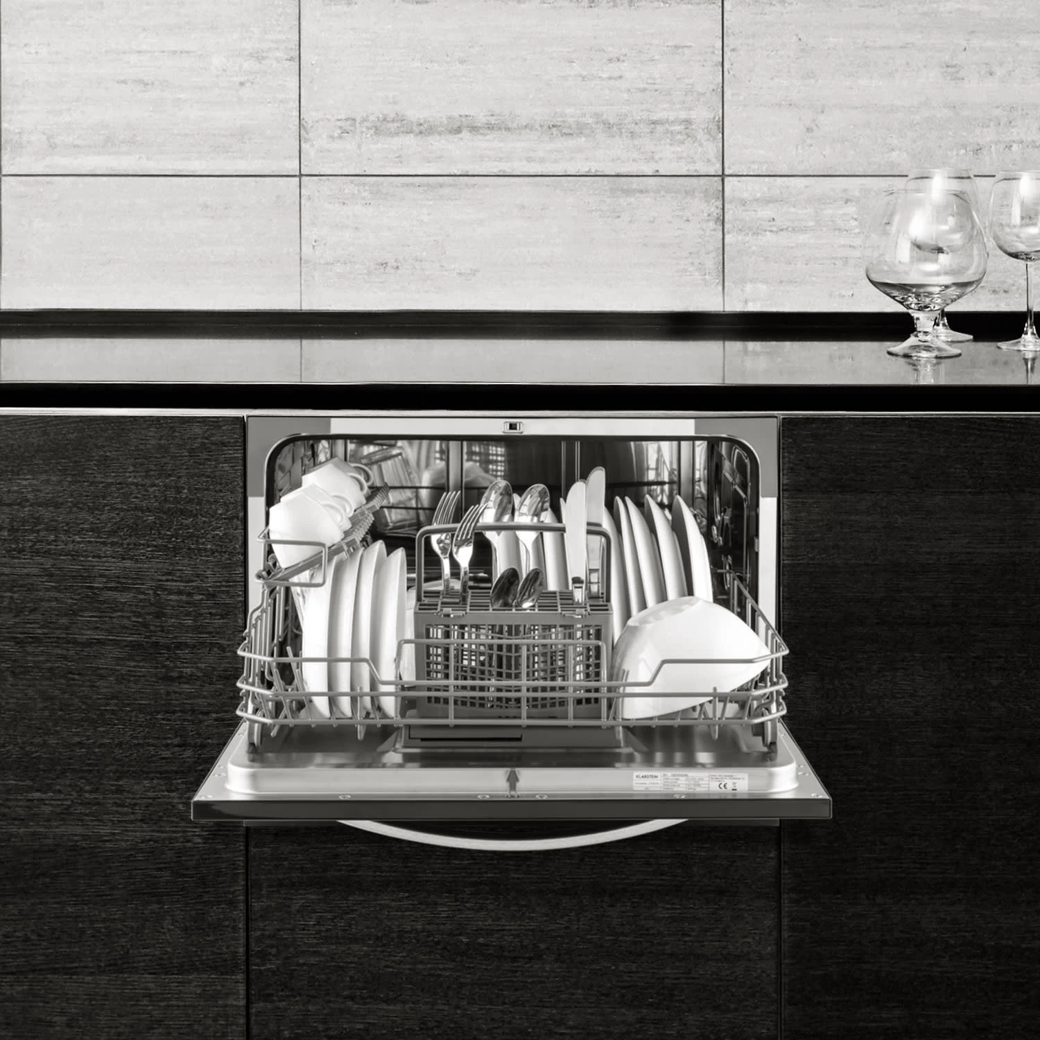 Amazonia 6 Luminance Geschirrspüler Glasfront Freistehend 1380W – Bild 2