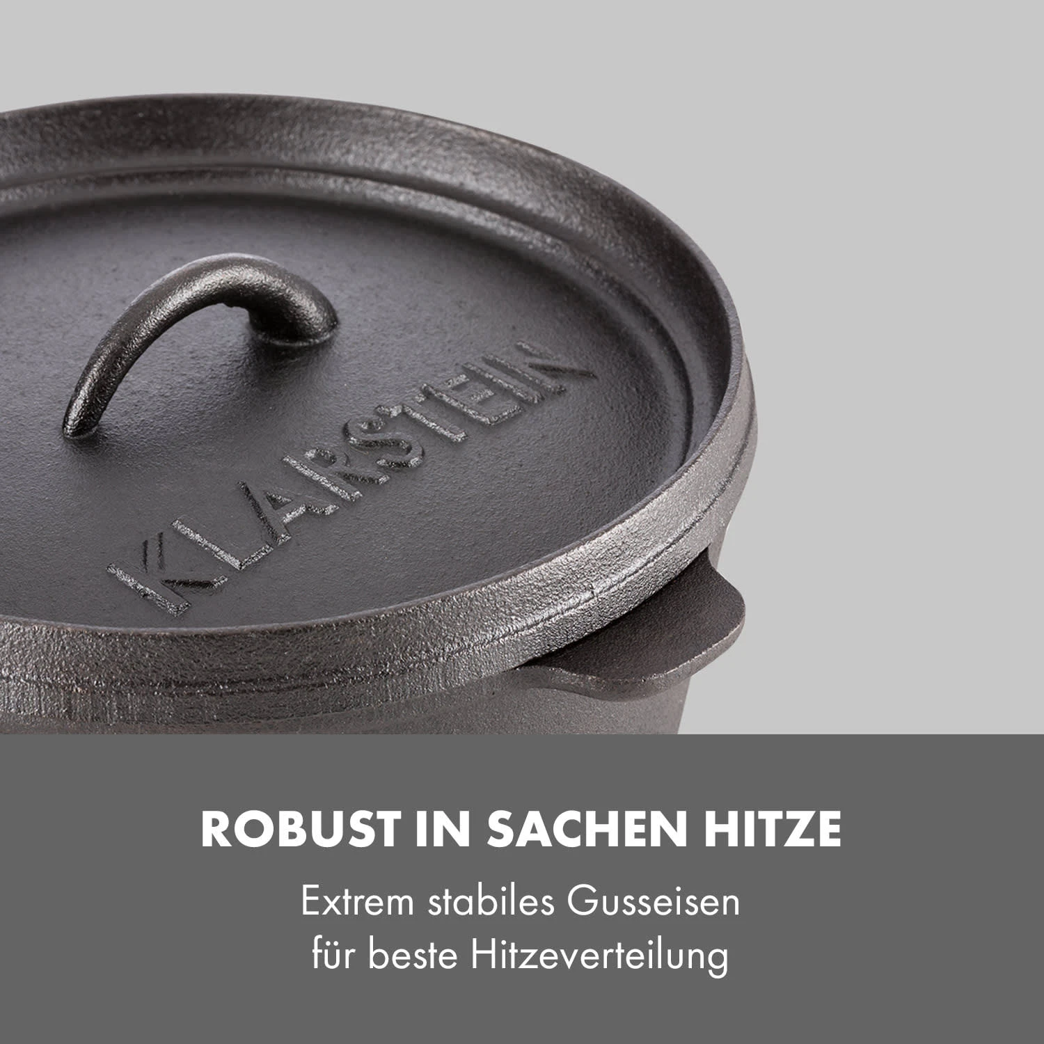 Hotrod 45 Dutch Oven BBQ-Topf 4,5 Qt / 4 Liter Gusseisen Schwarz – Bild 4