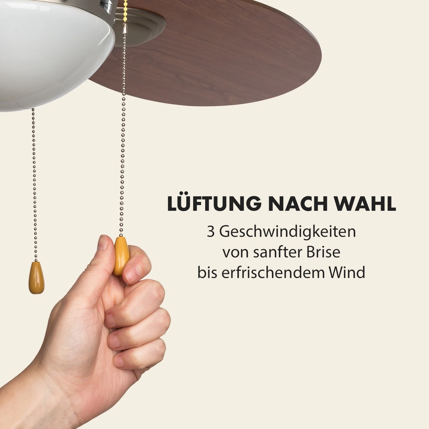 Valderama Deckenventilator & Lampe Ø 42" (107 Cm ) 7480 M³/h 55 DB – Bild 5