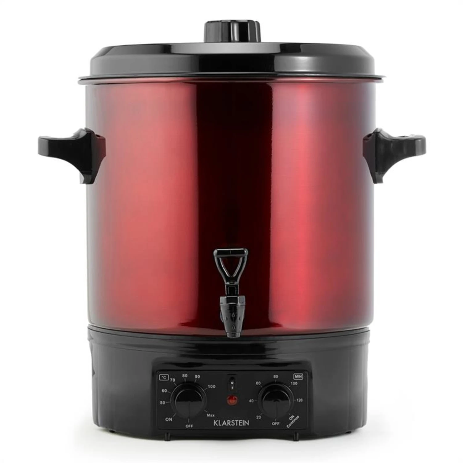 Biggie Einkochautomat Edelstahl 27 Liter 2000W Timer Rot – Bild 2