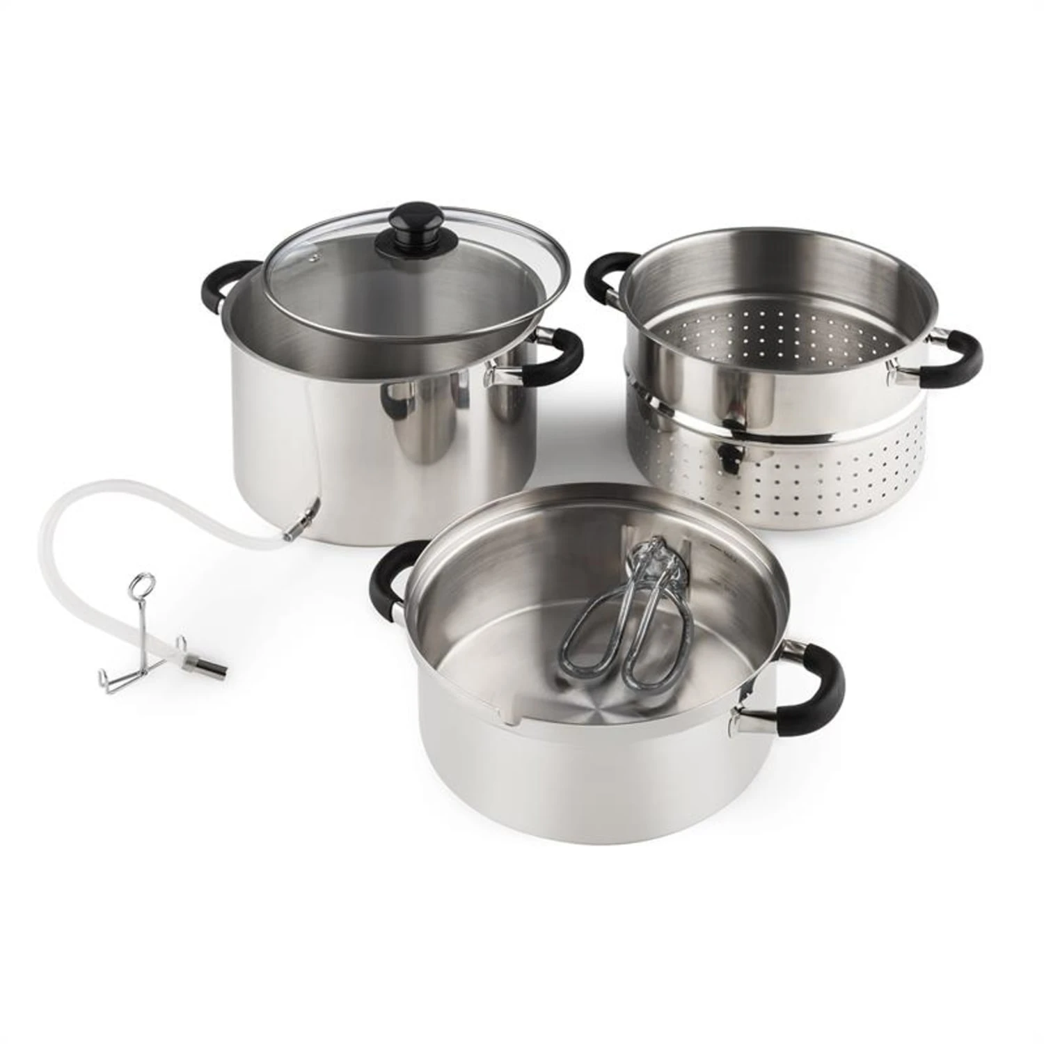 Applebee Dampf-Entsafter Elektrisch 1500W Ø25cm 8 Liter Edelstahl – Bild 3