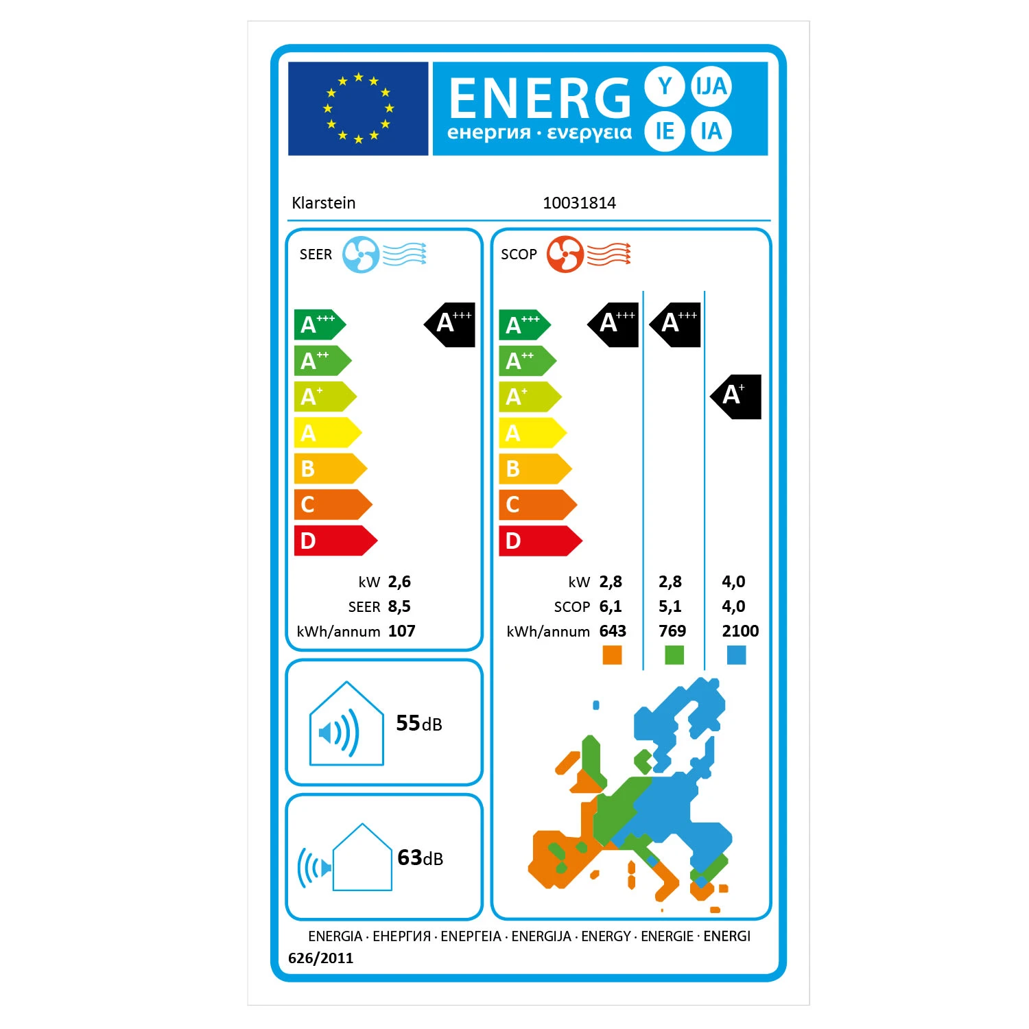 Windwaker Supreme 9000 Inverter Split-Klimaanlage 9000BTU 2,6/2,8kW RC – Bild 9