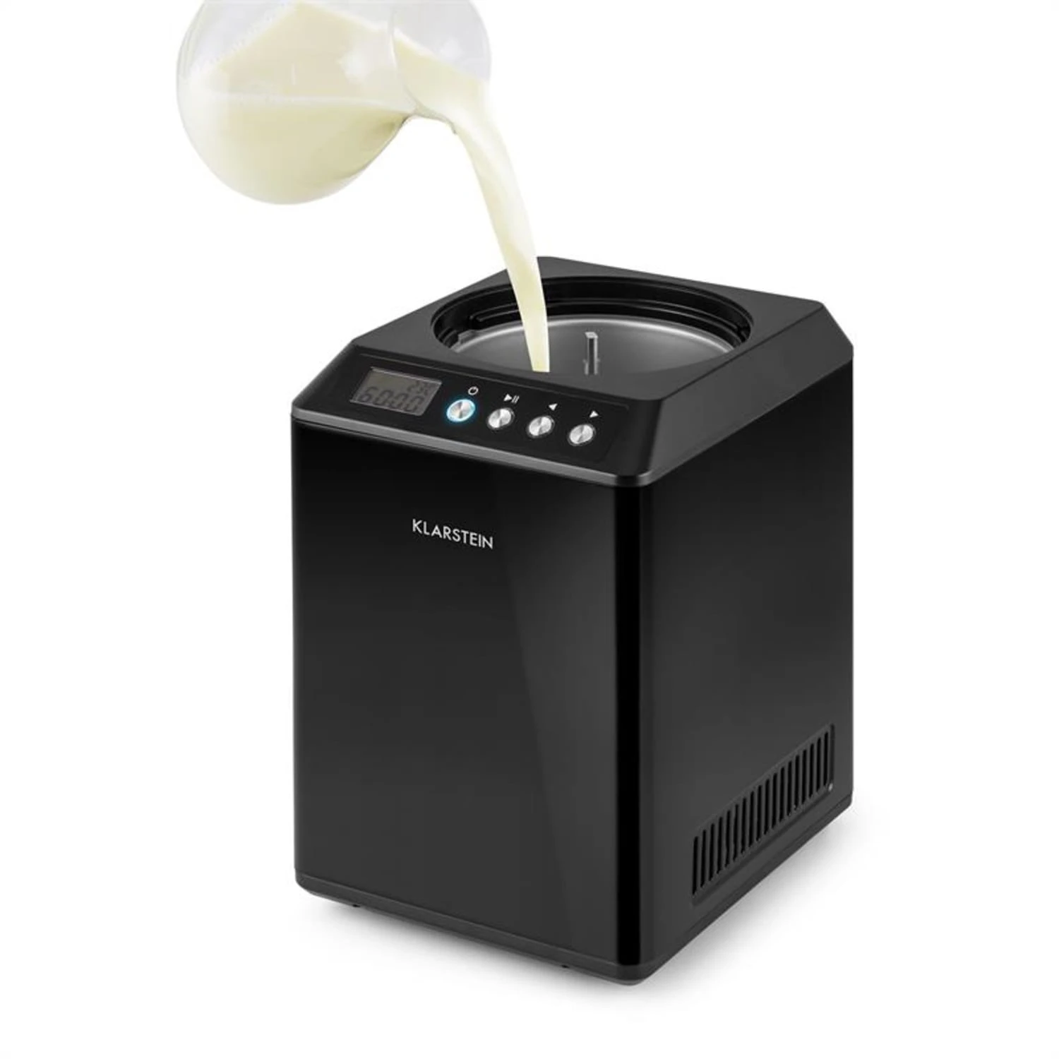 Vanilly Sky Family Eiscremebereiter Frozen Yoghurt 250W 2,5l Schwarz – Bild 5