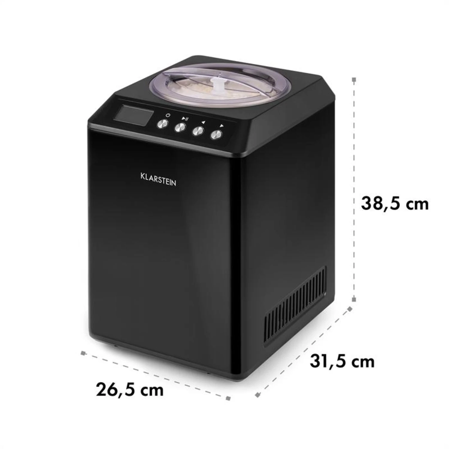 Vanilly Sky Family Eiscremebereiter Frozen Yoghurt 250W 2,5l Schwarz – Bild 8