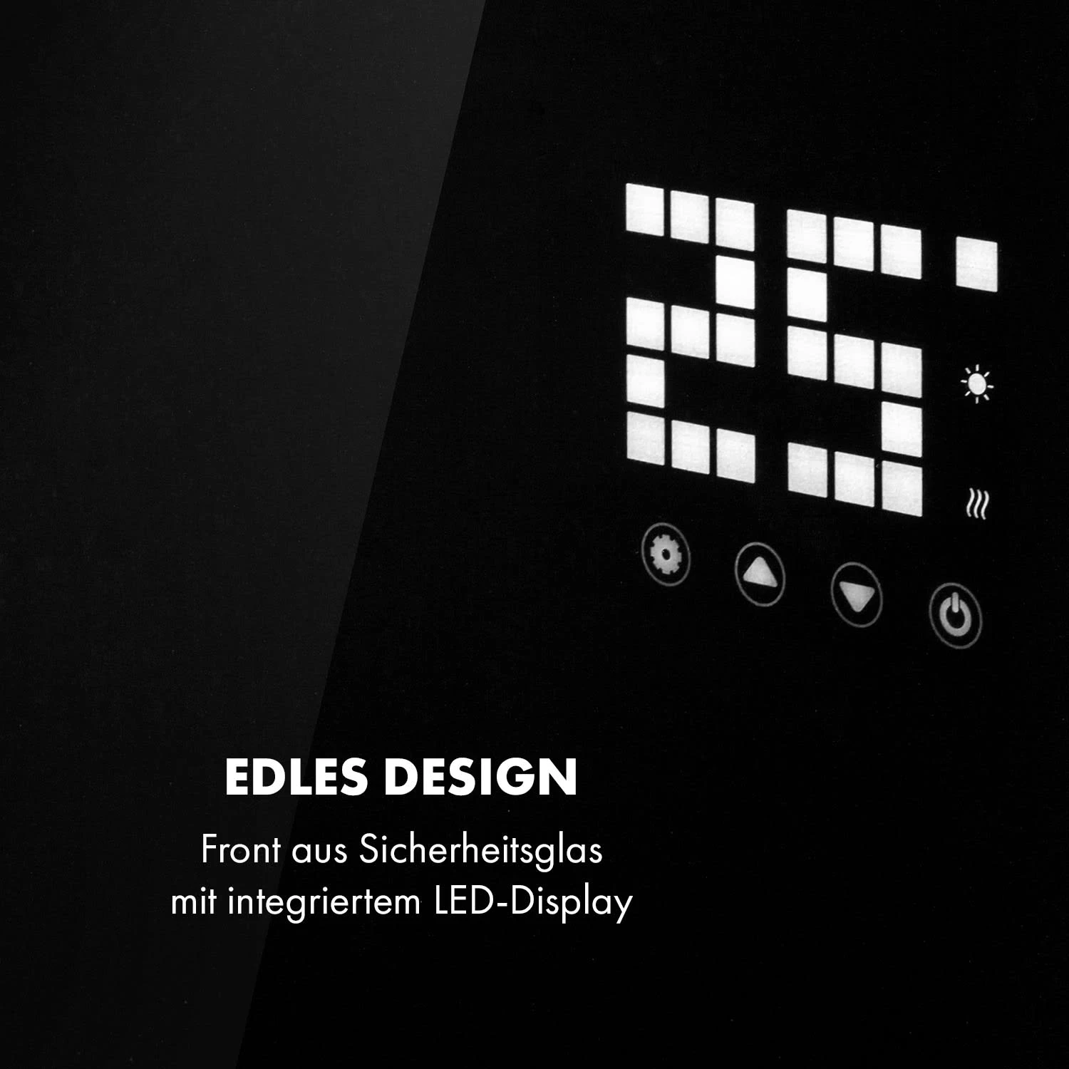 Bornholm Single Konvektions-Heizgerät Thermostat Timer 1000W 70m² – Bild 6