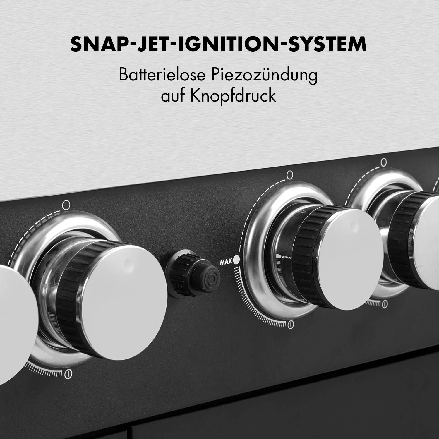 Tomahawk 4.2 SBG Gasgrill 6 Brenner 20,7 KW 64x42cm Grill Edelstahl – Bild 3