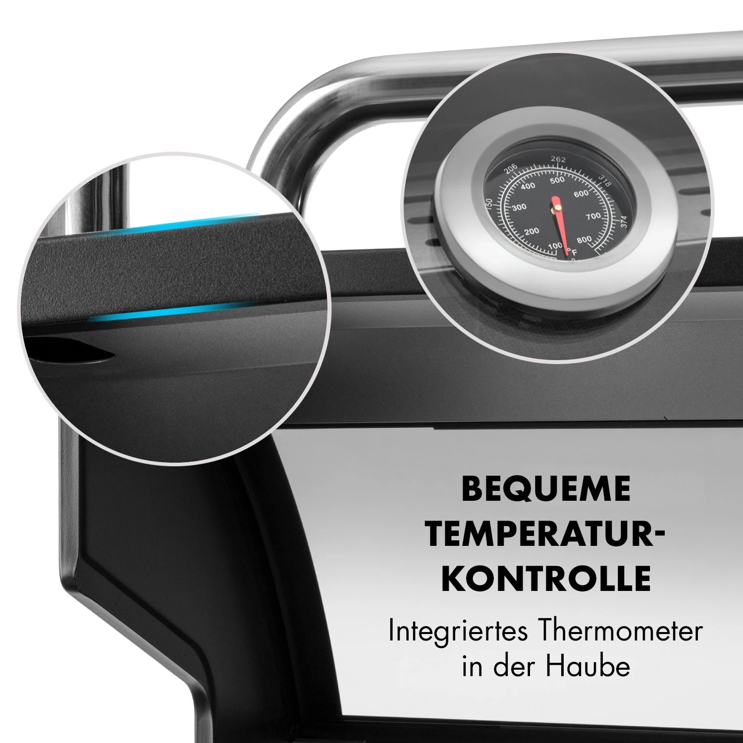 Tomahawk 4.2 SBG Gasgrill 6 Brenner 20,7 KW 64x42cm Grill Edelstahl – Bild 7