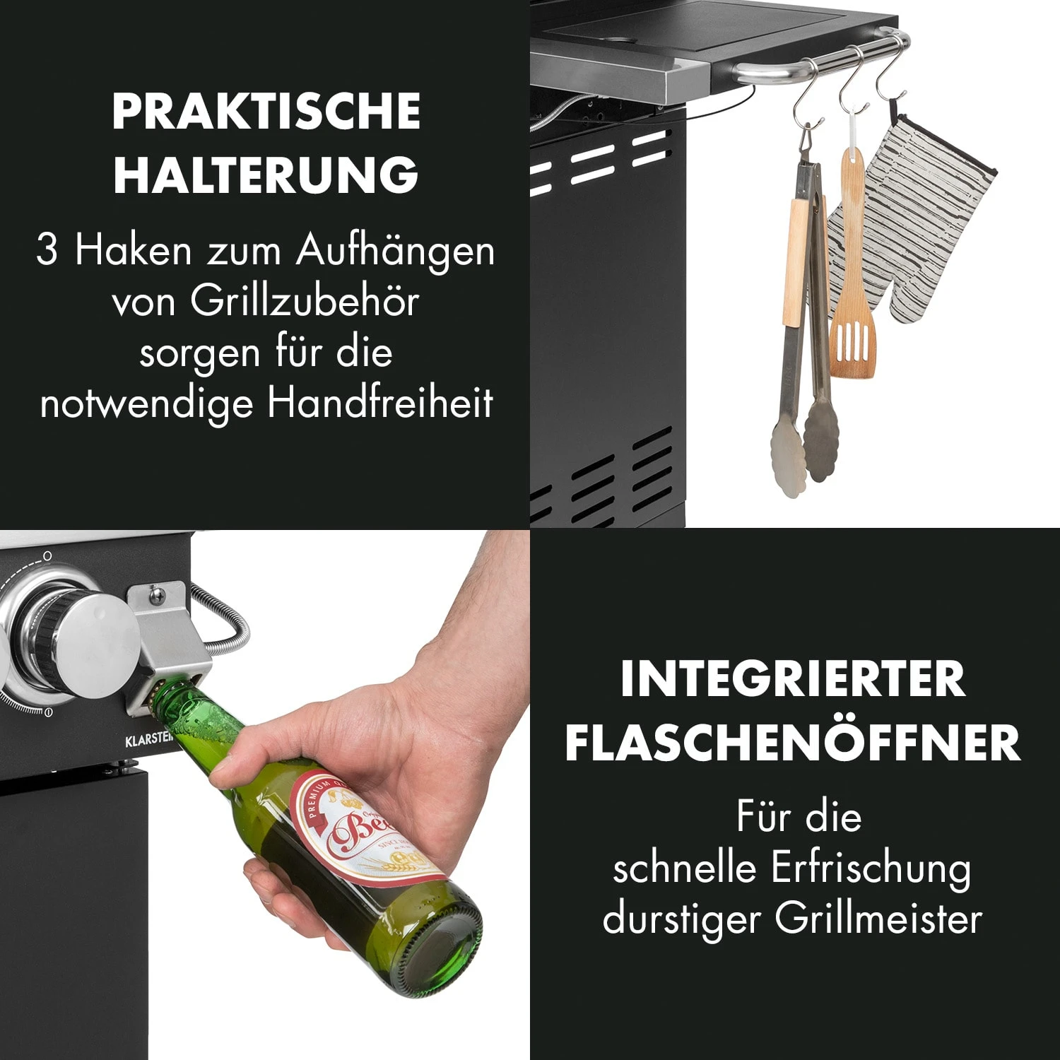 Tomahawk 4.2 SBG Gasgrill 6 Brenner 20,7 KW 64x42cm Grill Edelstahl – Bild 9