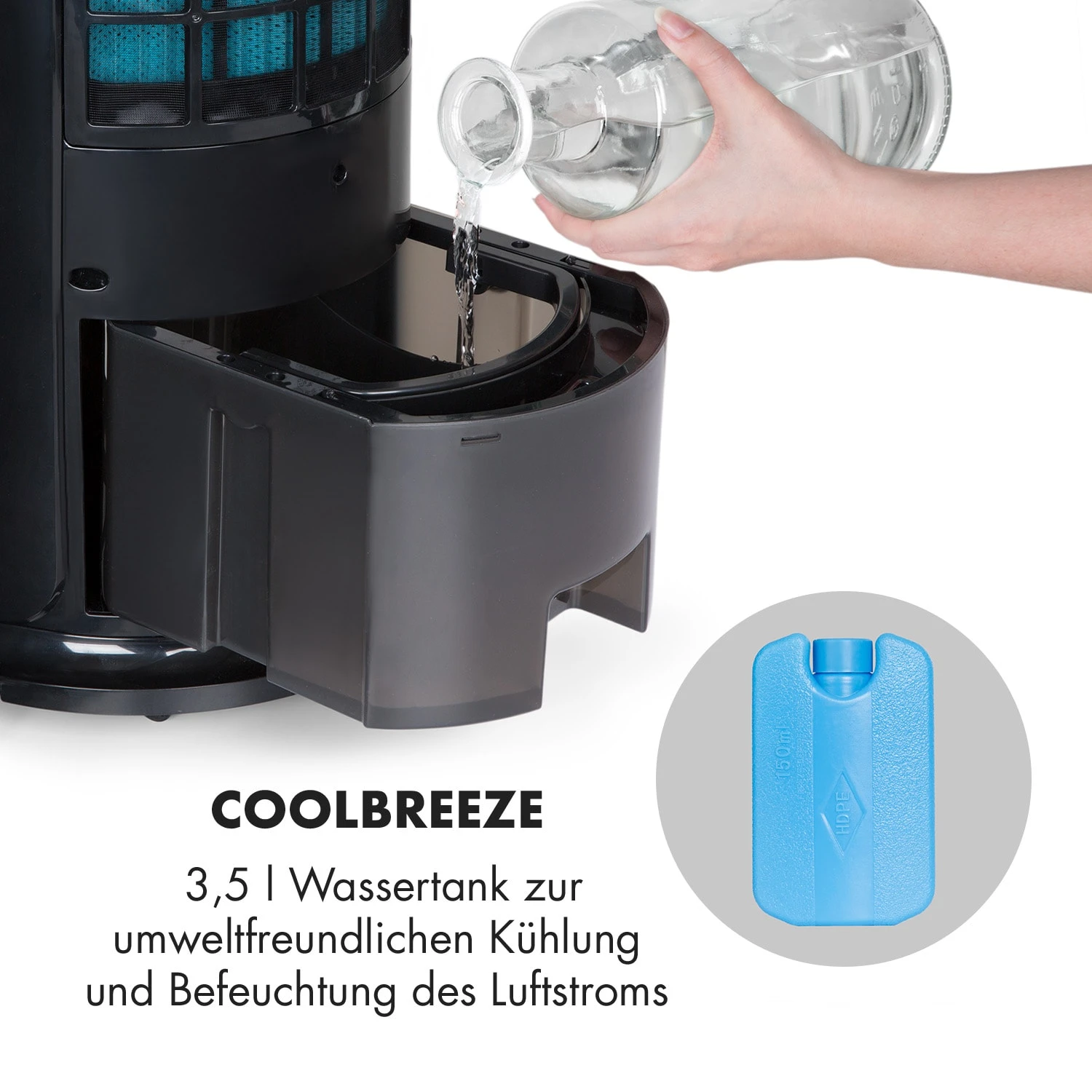 Skyscraper Horizon Luftkühler Ventilator 60W 486m³/h 3,5L Tank – Bild 3