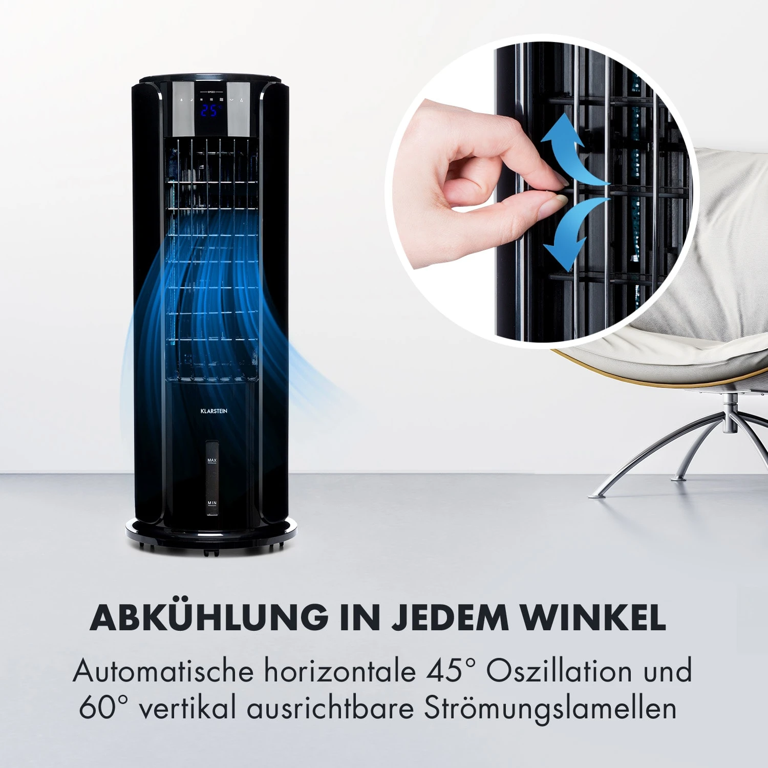 Skyscraper Horizon Luftkühler Ventilator 60W 486m³/h 3,5L Tank – Bild 4