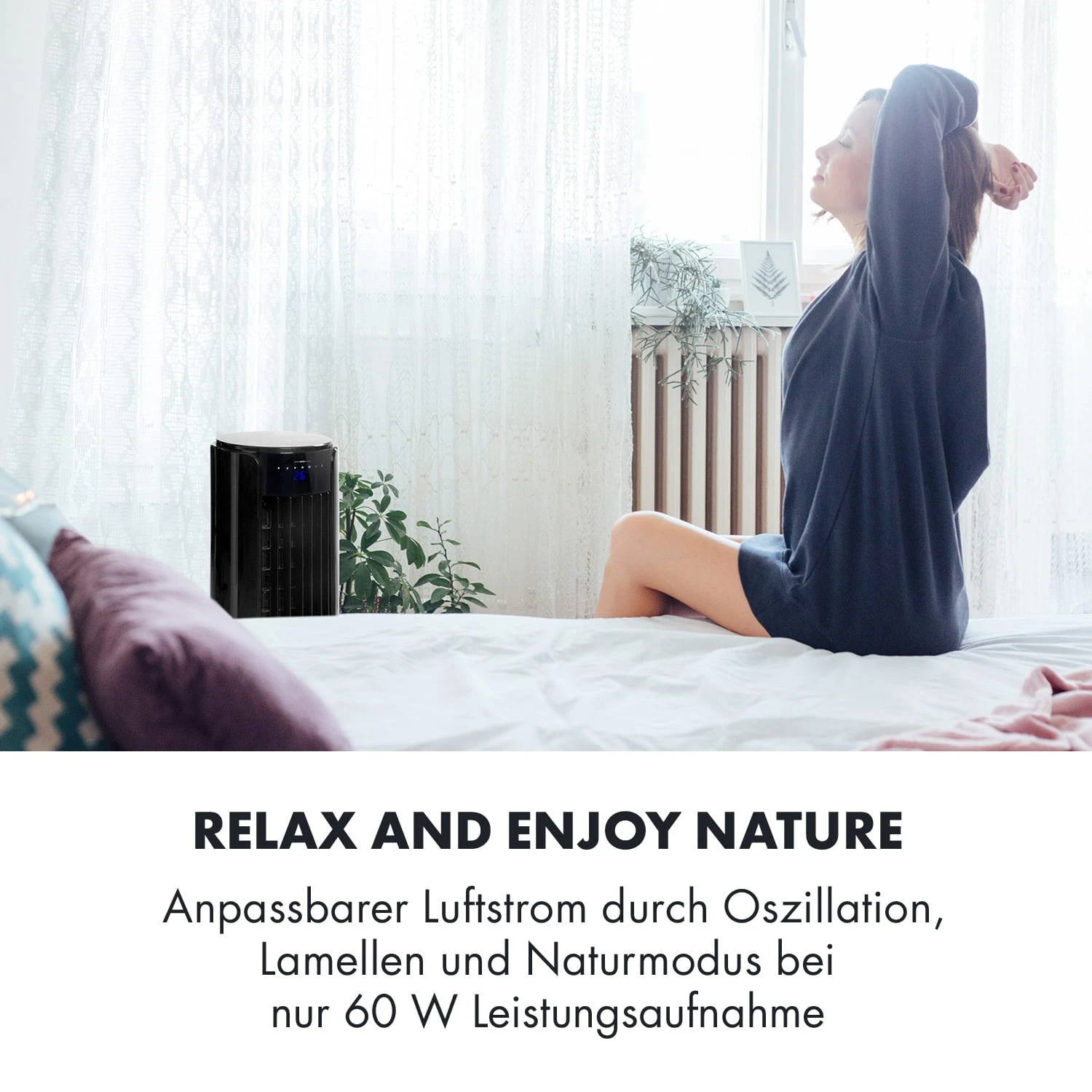 Skyscraper Horizon Luftkühler Ventilator 60W 486m³/h 3,5L Tank – Bild 6