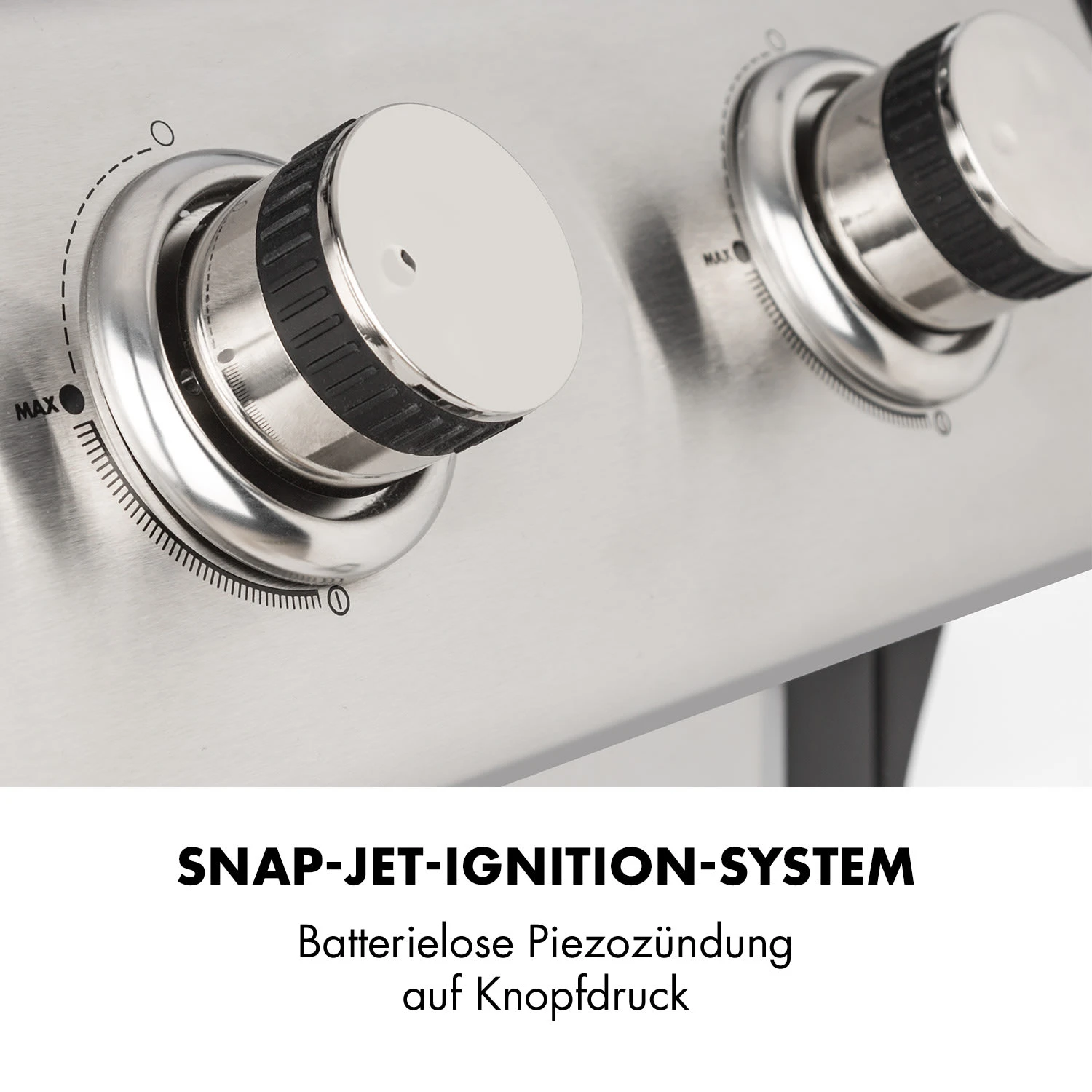 Lucifer 2.0-T Gasgrill 2 X 3,5 KW Brenner 45x44cm Grill Edelstahl – Bild 3