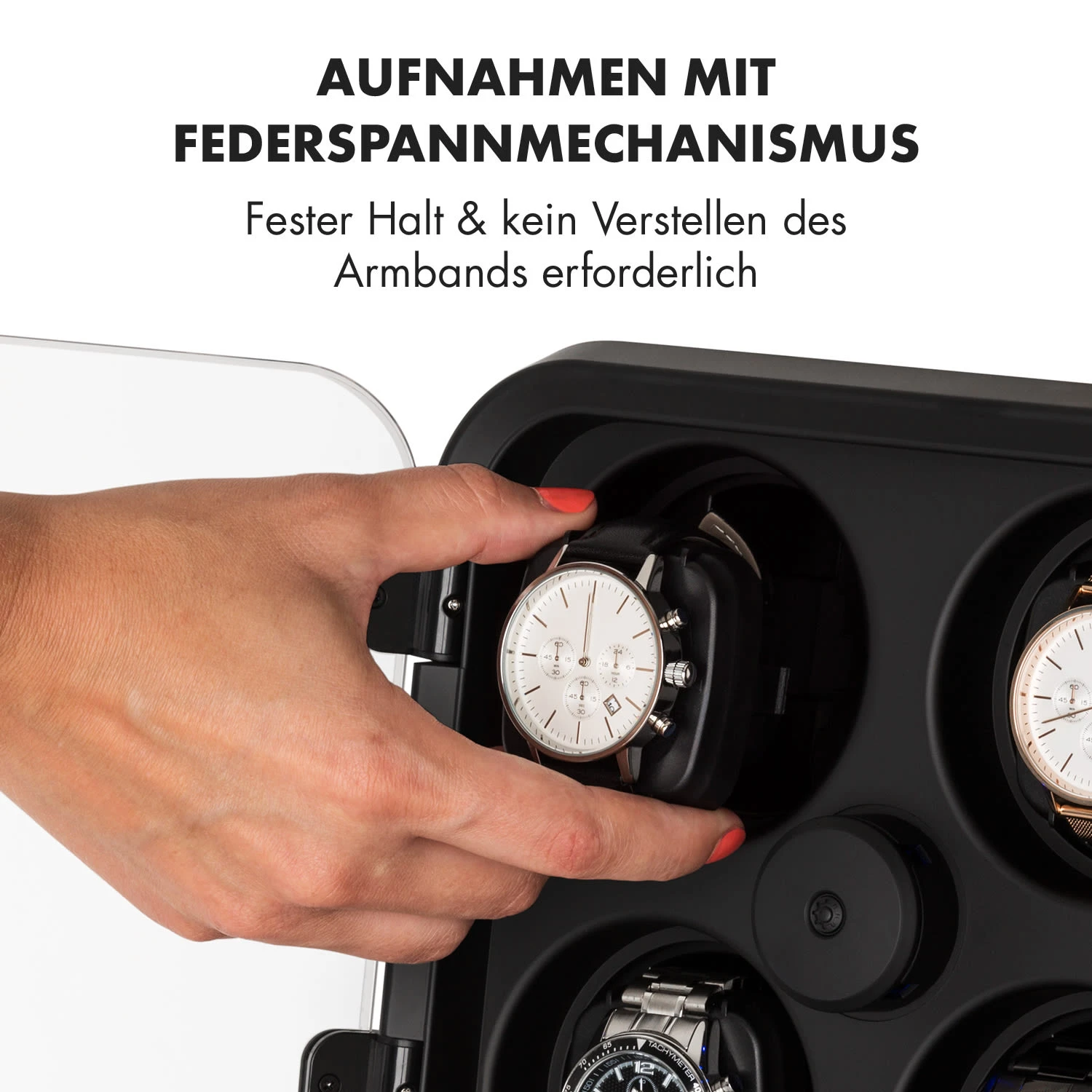 Clover Uhrenbeweger 4 Uhren 3 Rotationen 4 Geschwindigkeiten LED – Bild 7