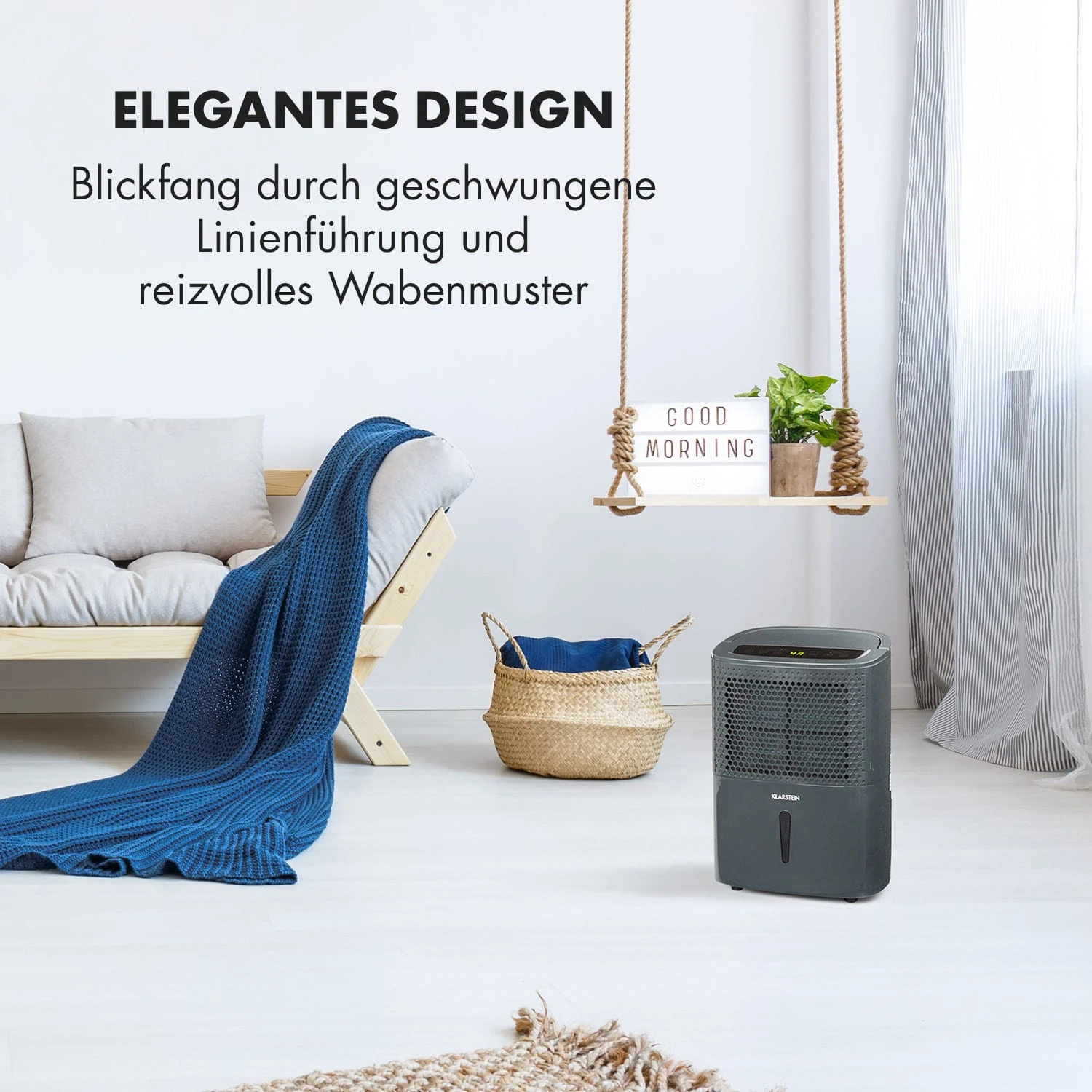 DryFy 10 Luftentfeuchter Dehumidifier 240W 10l/d 100m³/h 15-20m² – Bild 2