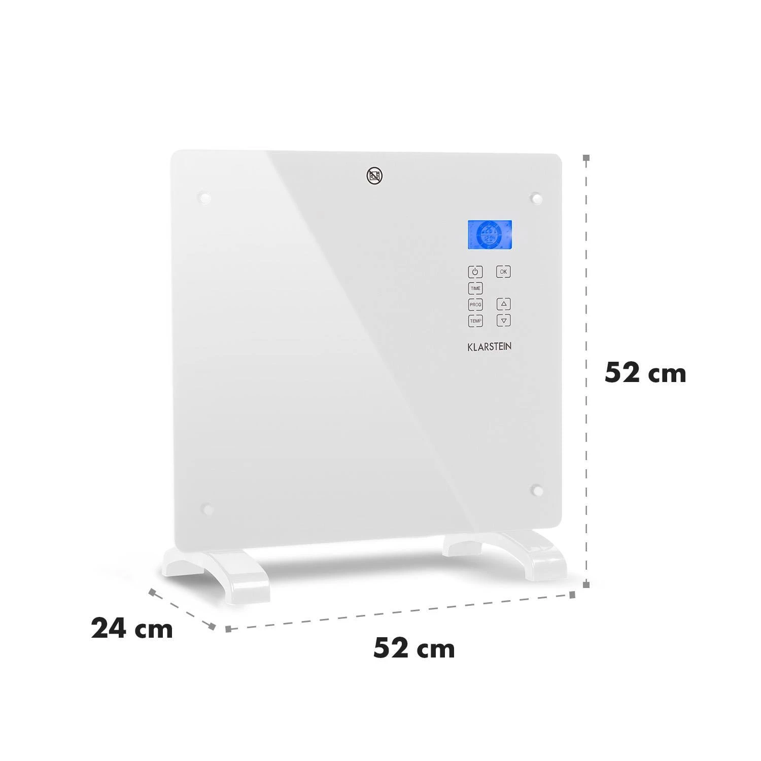 Norderney Konvektions-Heizgerät Thermostat Timer 1000W 20m² Weiß – Bild 8
