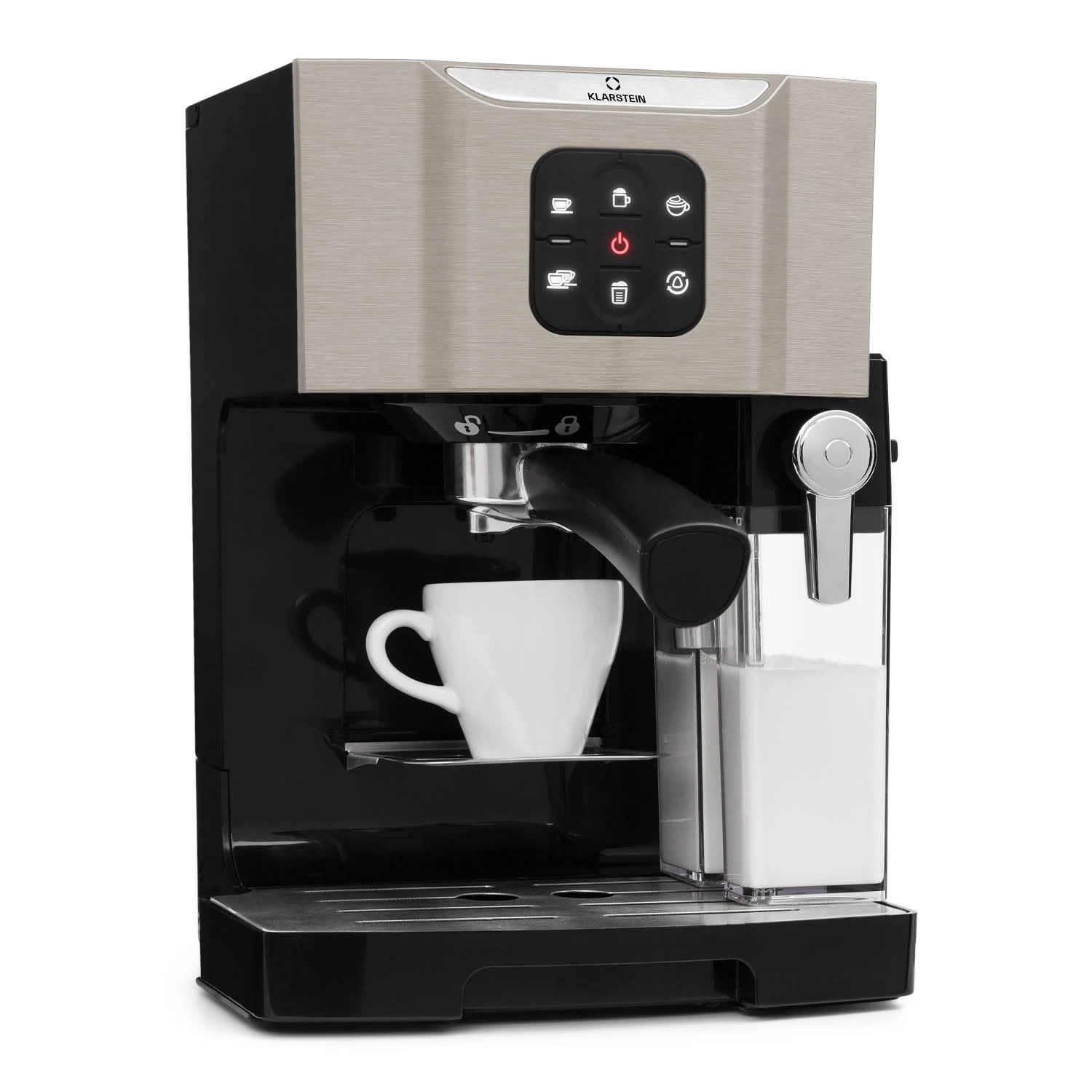 BellaVita Kaffeemaschine 3-in-1 1450 W 20 Bar Milchschäumer