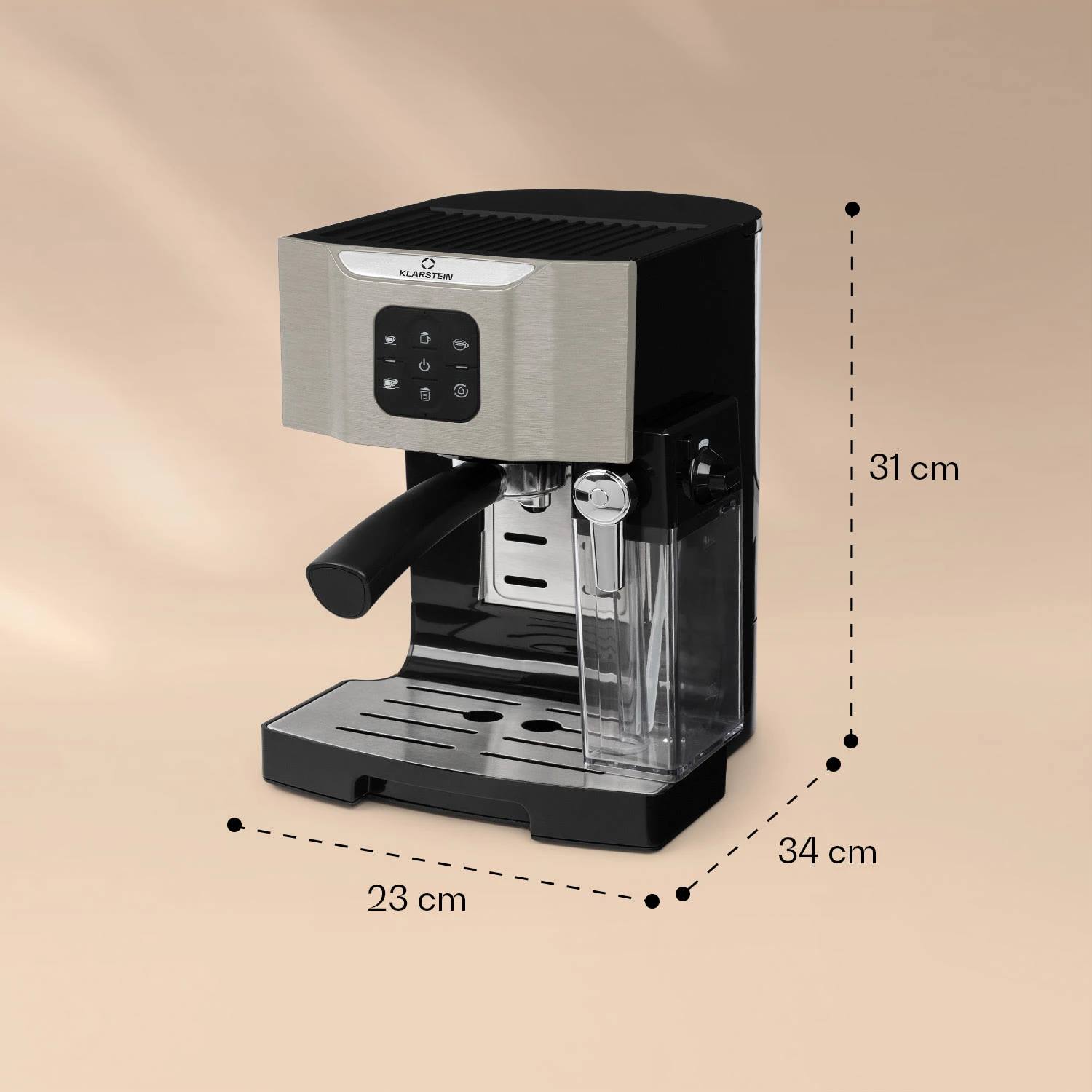 BellaVita Kaffeemaschine 3-in-1 1450 W 20 Bar Milchschäumer – Bild 6