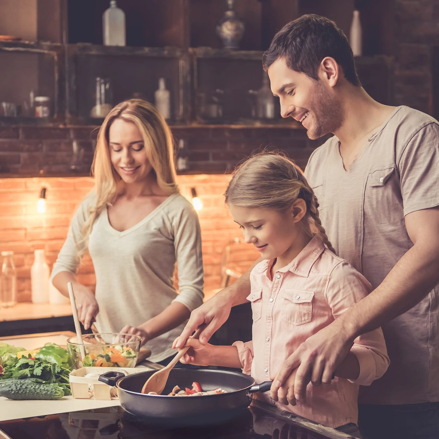 Delicatessa 60 Hybrid Einbaukochfeld Induktion 4 Zonen 7000W Glas – Bild 2