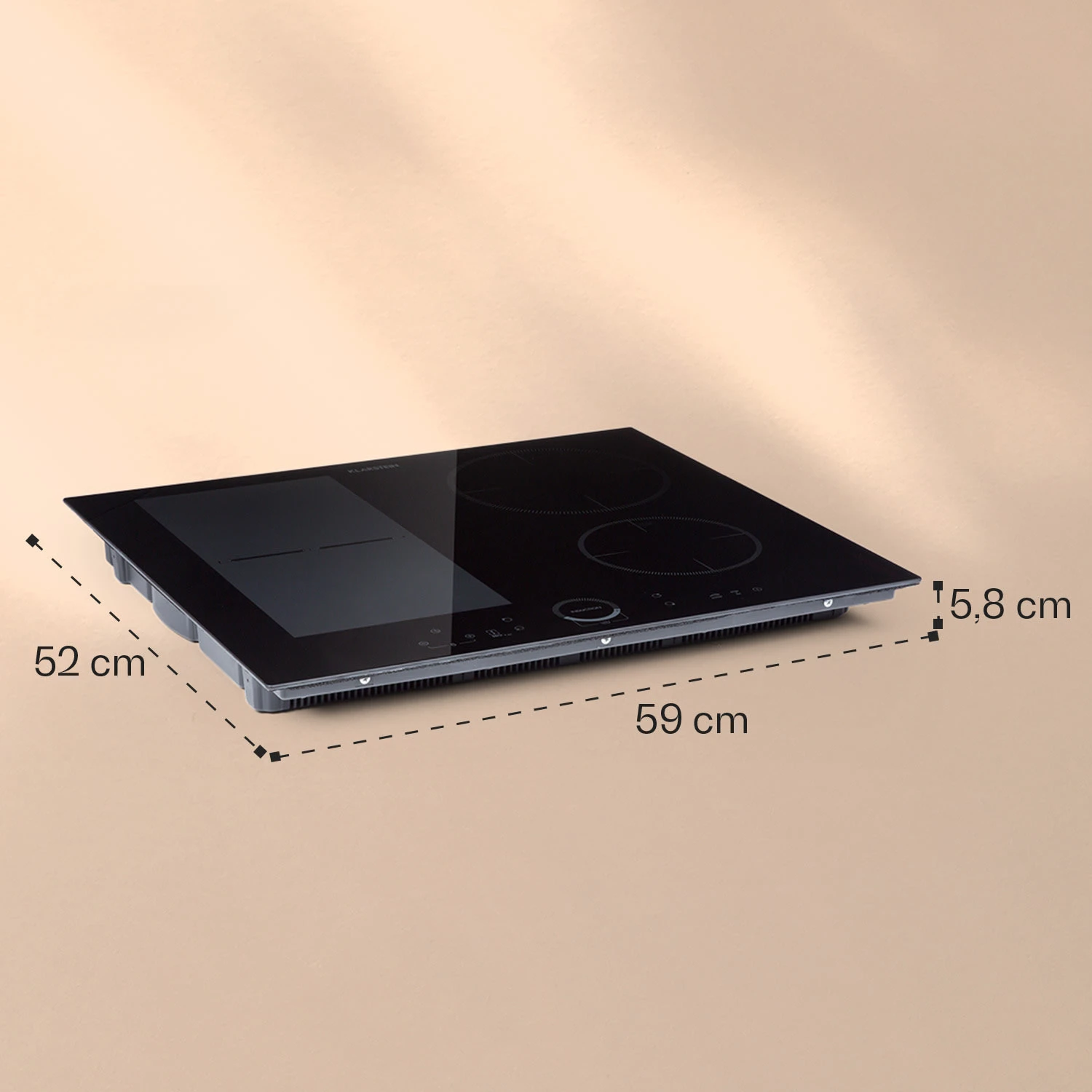 Delicatessa 60 Hybrid Einbaukochfeld Induktion 4 Zonen 7000W Glas – Bild 6