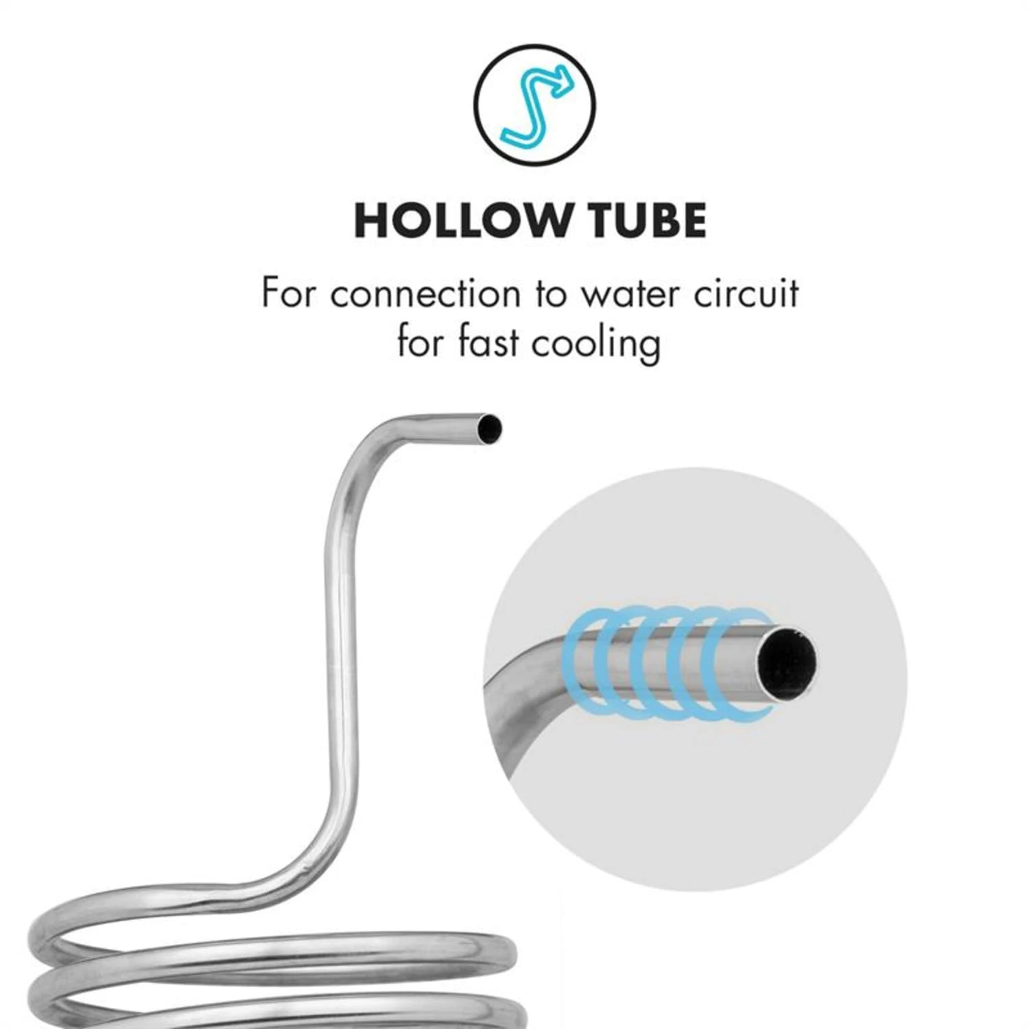 Chiller 6 Eintauchkühler Ø20 Cm 9 Schleifen 304 Edelstahl – Bild 4