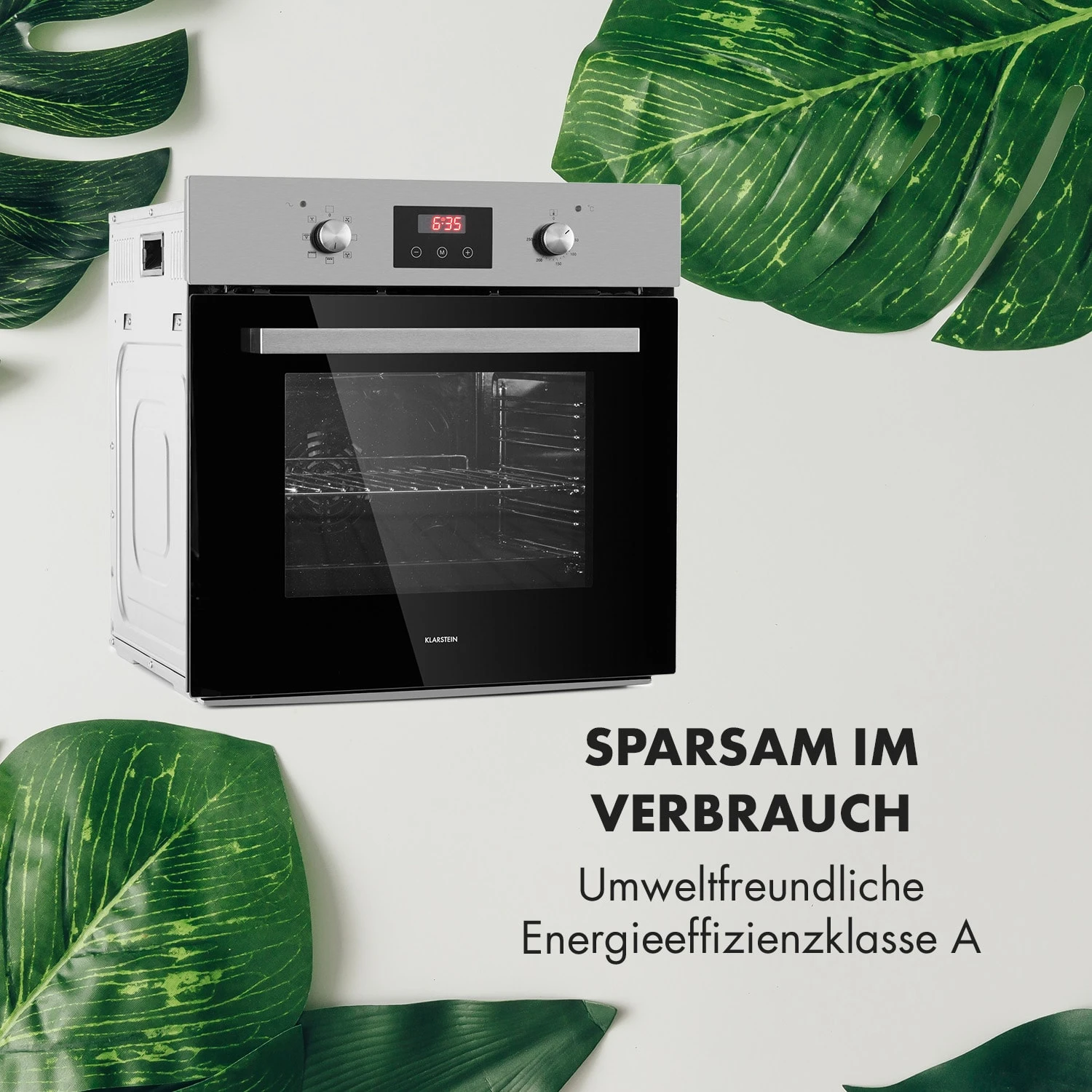 Kalahari Elektrischer Einbaubackofen 2300W 7 Funktionen Schwarz – Bild 6