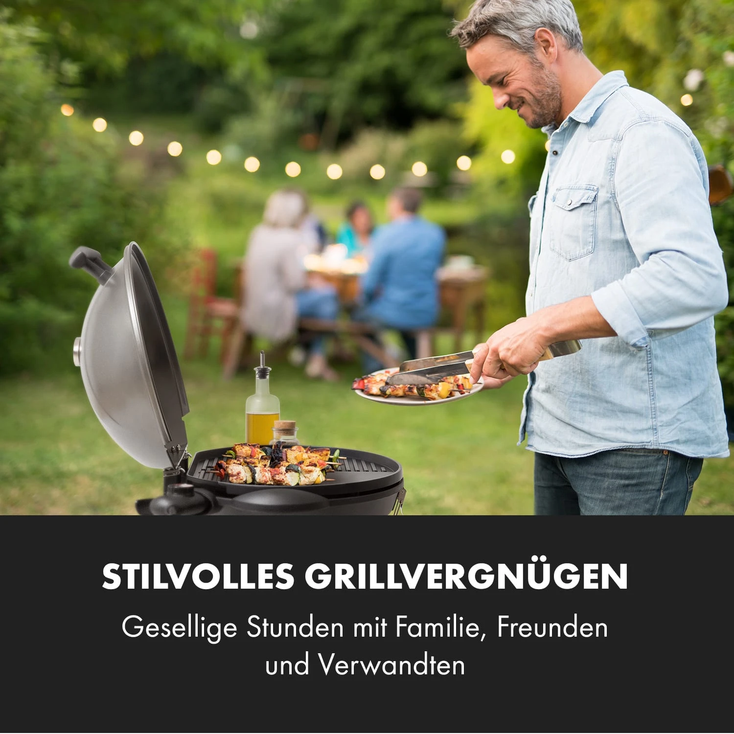 Tafelspitz Elektrogrill 2000/2400 W Antihaftbeschichtung Faltbar Mobil – Bild 2
