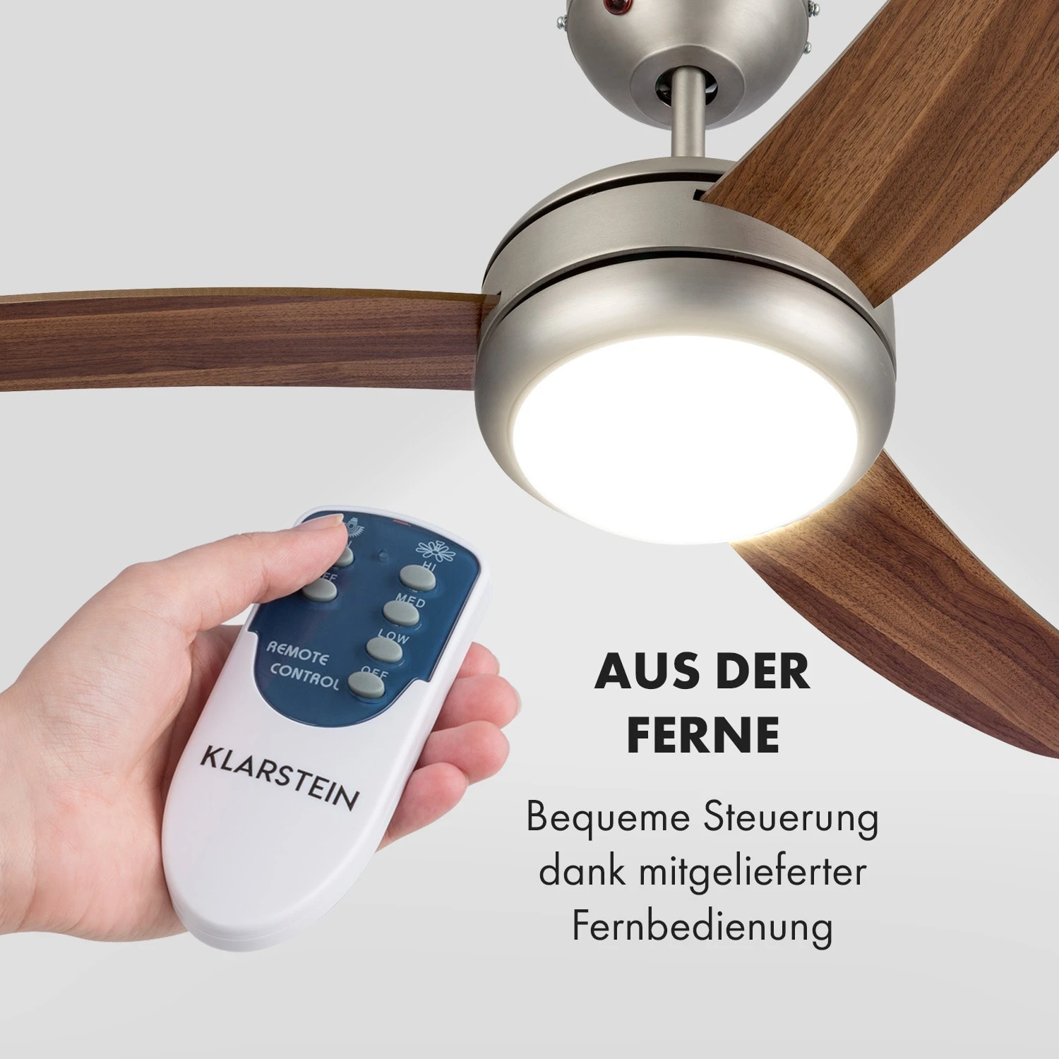 El Paso 2-in-1 Ventilator & Deckenlampe Ø132 Cm 10.344 M³/h 49 DB – Bild 3