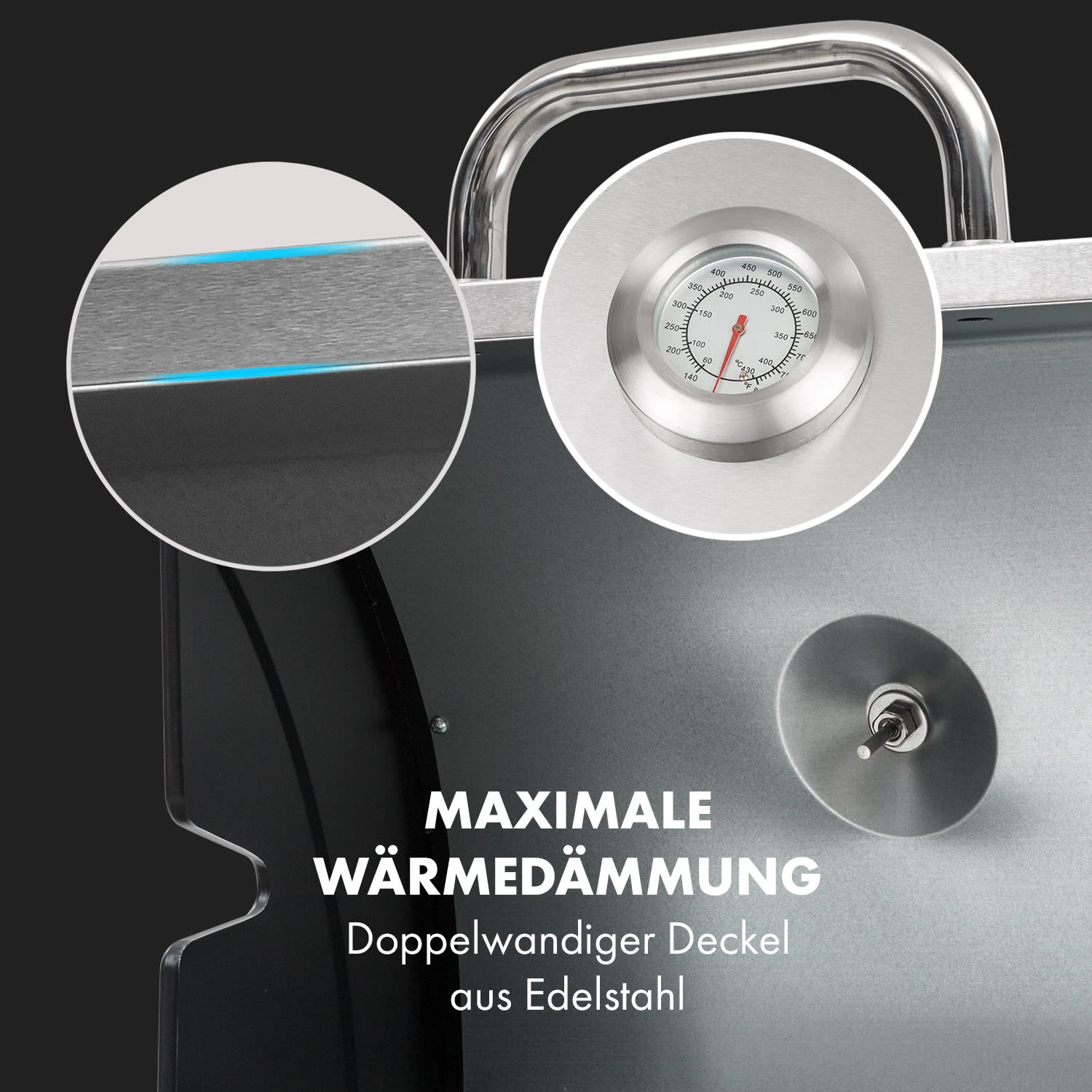 Gazooka 2.0T Gas BBQ Grill 2x3kW Brenner Edelstahl – Bild 7