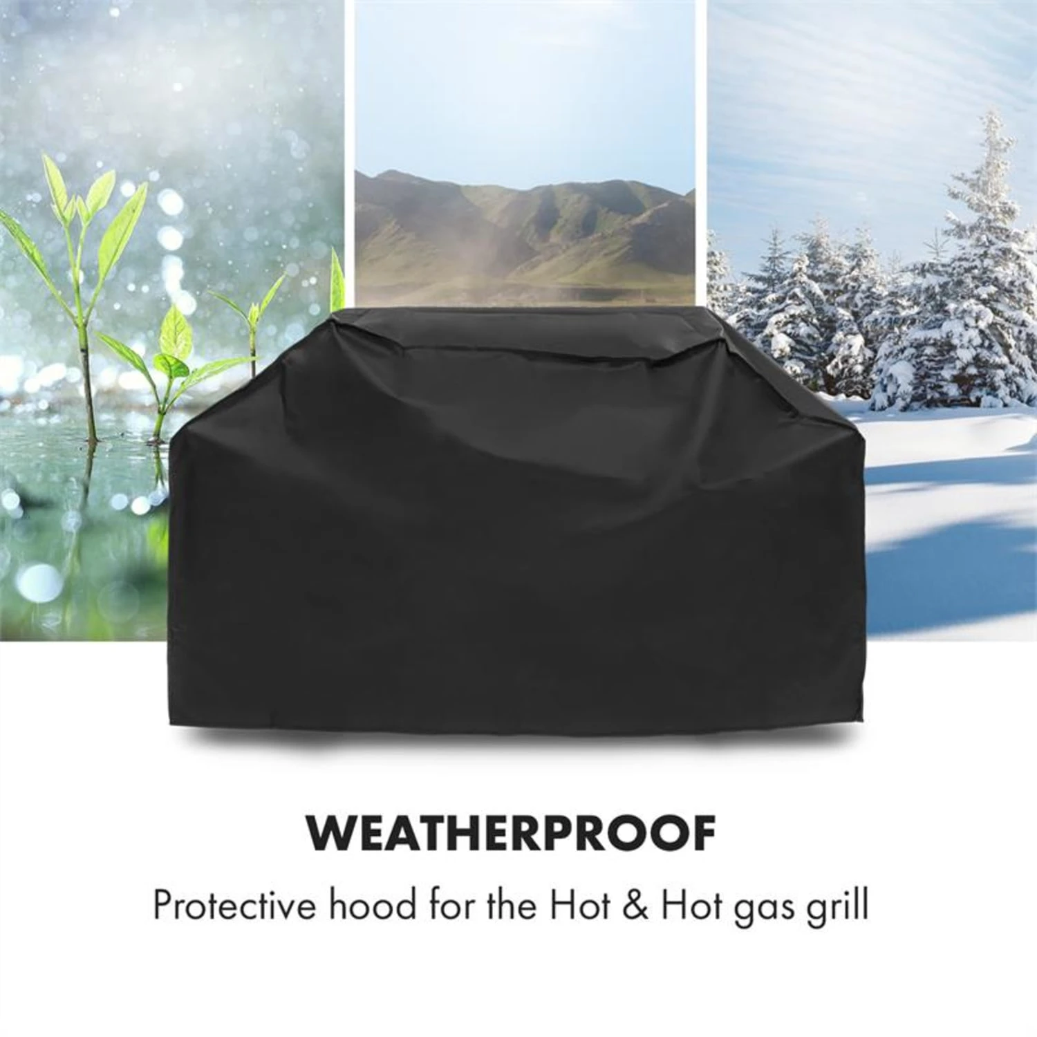Hot & Hot Wetterschutzhaube 600D Canvas 30/70% PE/PVC Schwarz – Bild 3