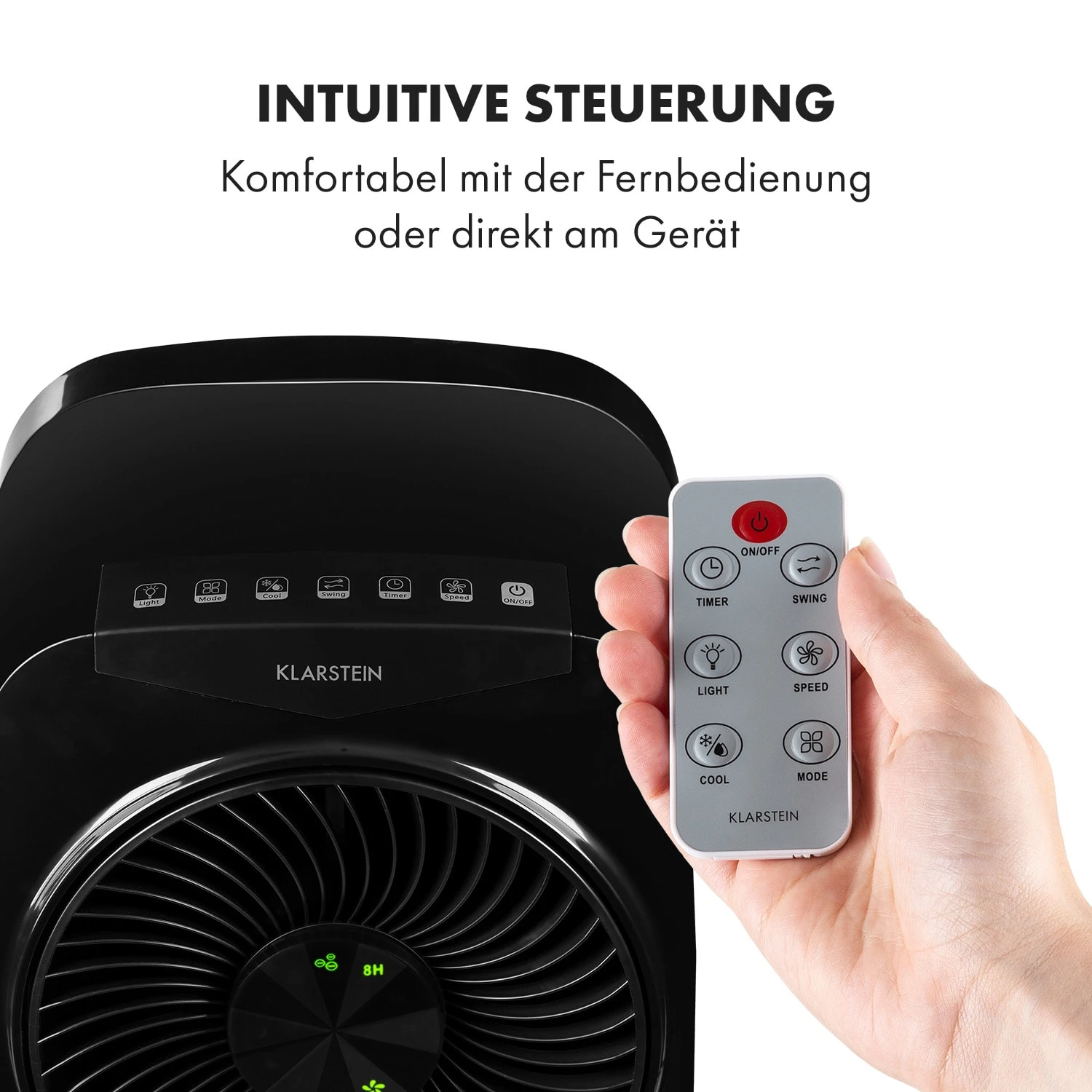 Rotator 4-in-1 Luftkühler 396 M³/h 110W 7 Ltr 360° Fernbedienung Mobil – Bild 4