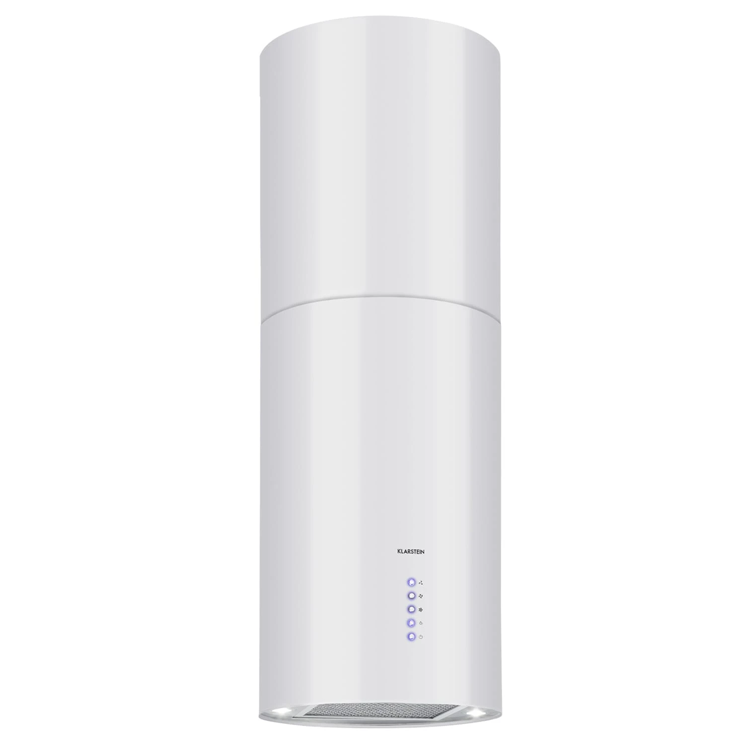 Beretta Inselabzugshaube Ø35cm Ab-/Umluft 650m³/h LED Edelstahl