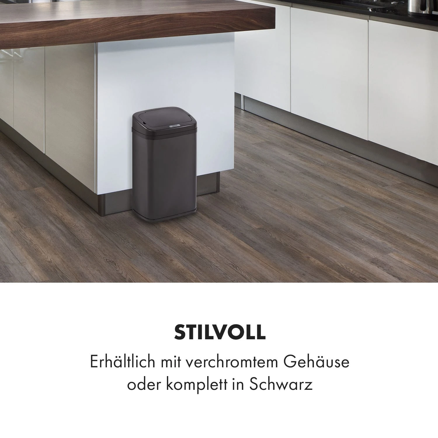 Cleansmann Mülleimer Sensor 30 Liter Für Müllbeutel ABS Edelstahl – Bild 2