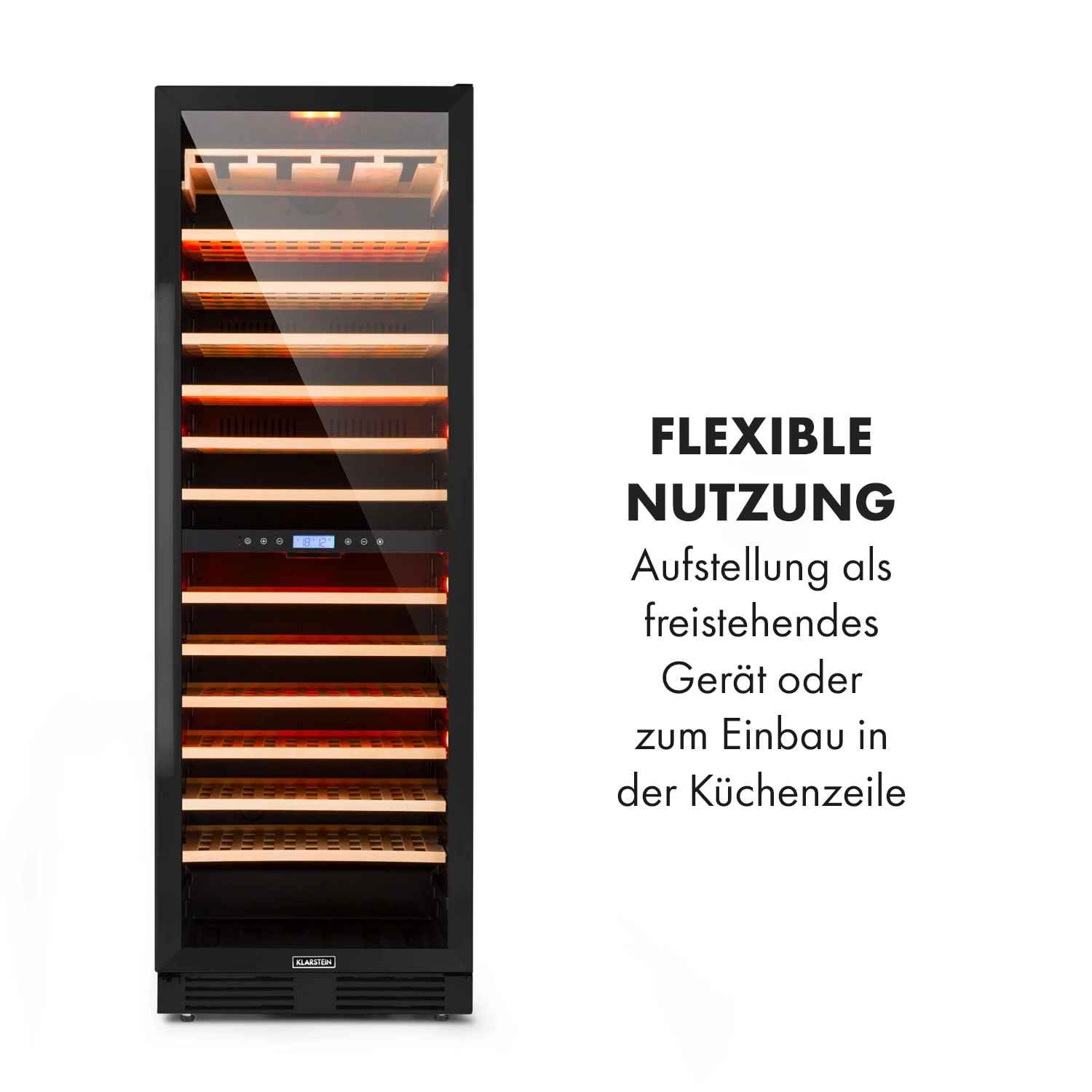 Vinovilla Grande 162 Built-in Duo Onyx Weinkühlschrank 425 Ltr 162 Fl. – Bild 3