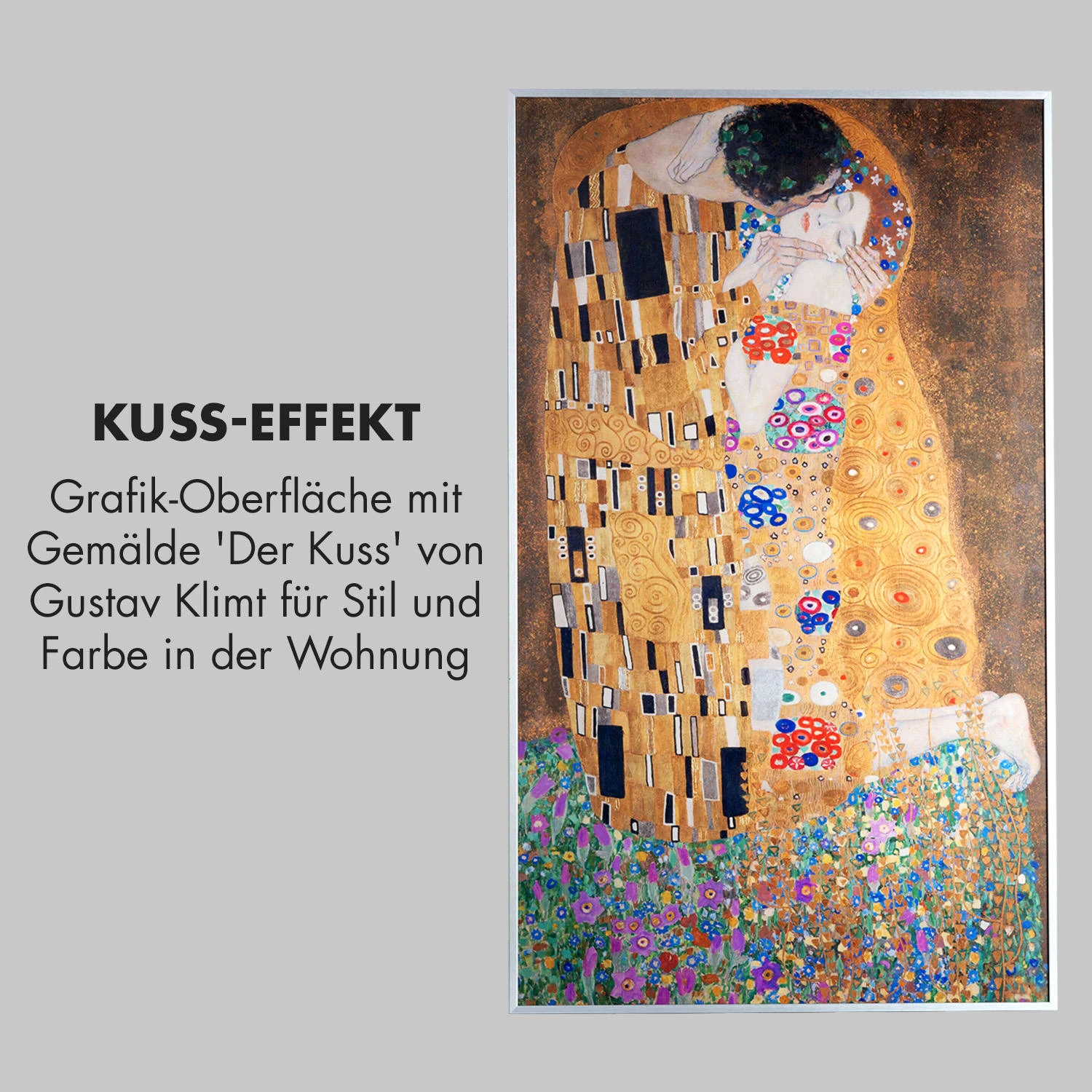 Wonderwall Air Art Kuss Infrarotheizung 101x60cm 600W Fernbedienung – Bild 3