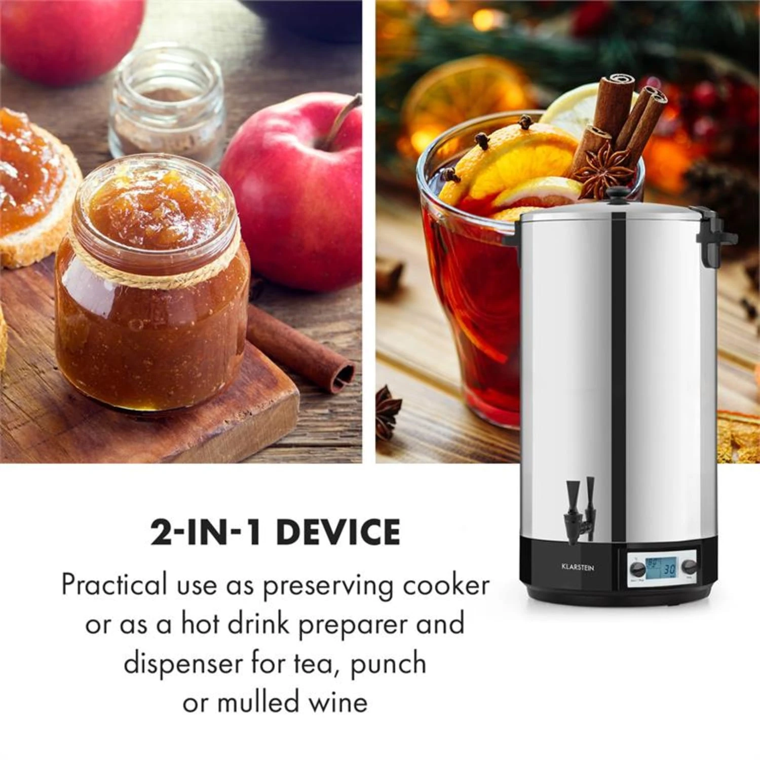 KonfiStar 60 Digital Einkocher Getränkespender 2500W 60L 100°C 180min – Bild 6