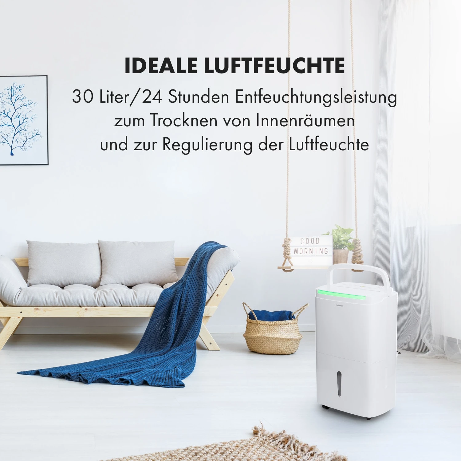 DryFy Connect 30 Luftentfeuchter WiFi Kompression 30l/d 25-30m² – Bild 2