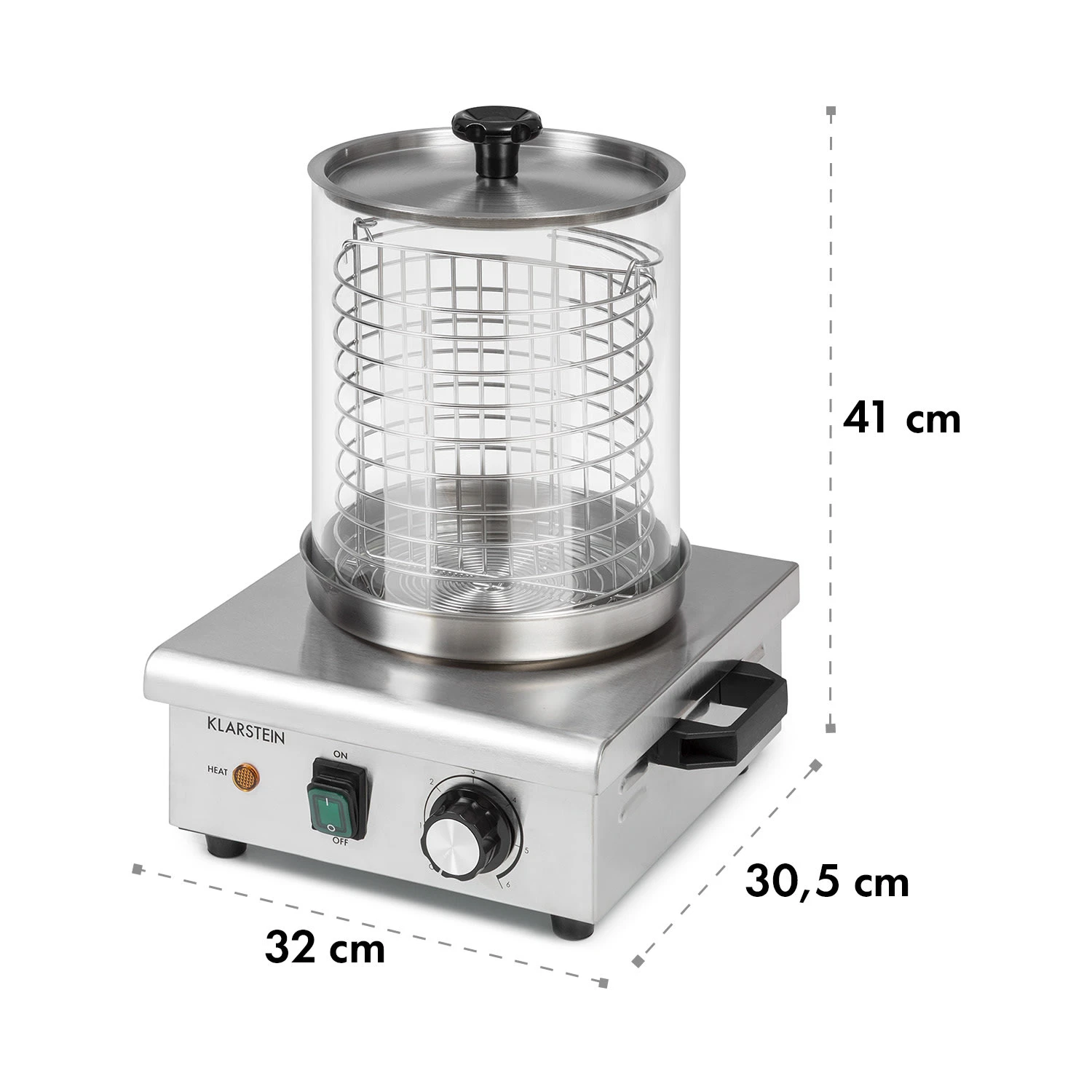 Wurstfabrik 450 Hot Dog Maker 450W 5L 30-100°C Glas Edelstahl – Bild 9