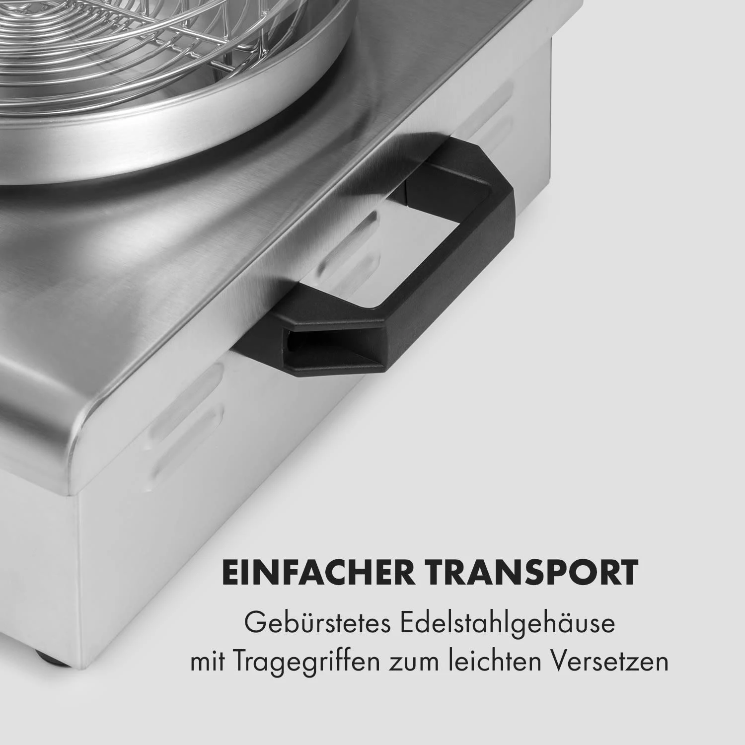 Wurstfabrik 600 Hot Dog Maker 600W 3 Spieße 5L 30-100°C Glas Edelstahl – Bild 7