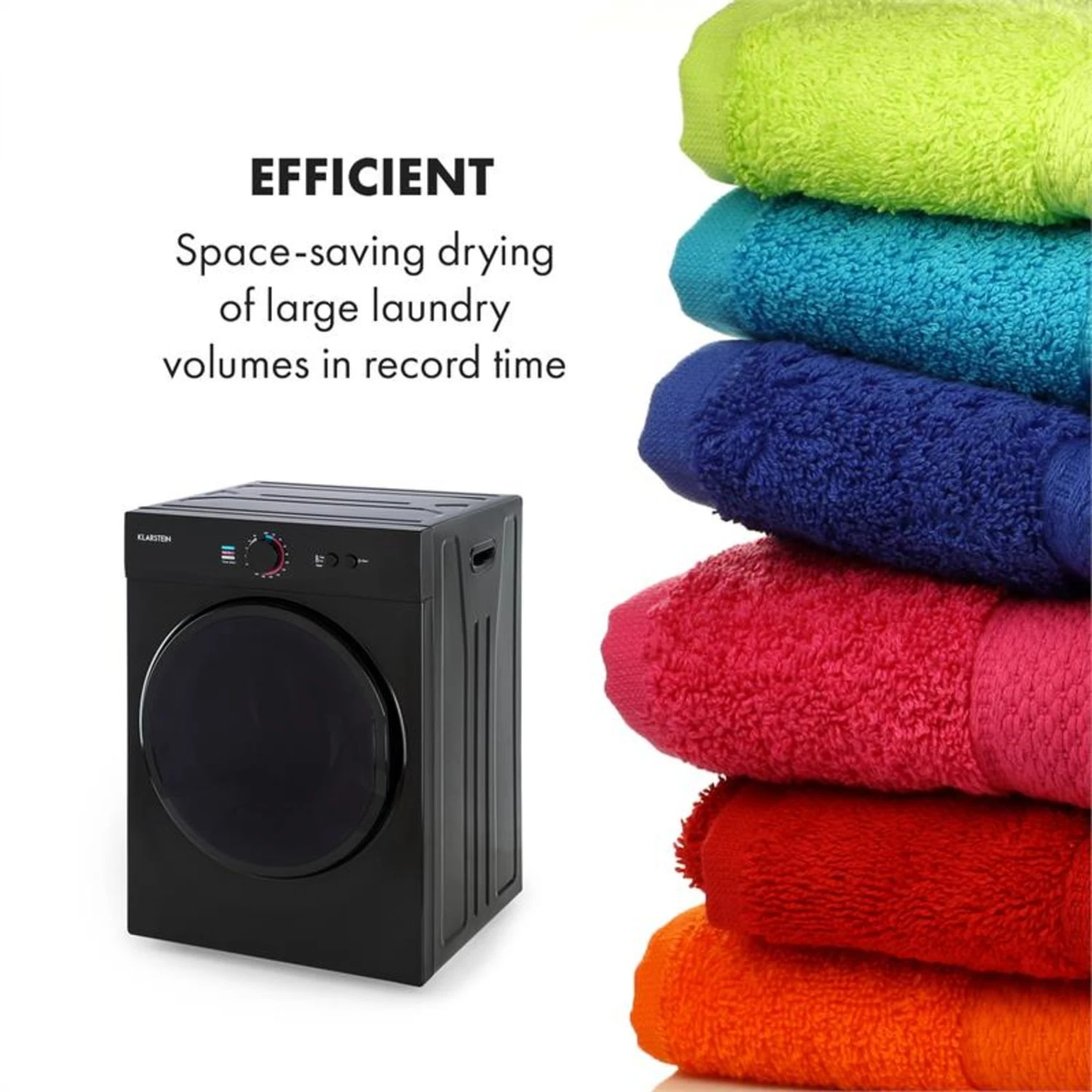 Jet Set Mini-Wäschetrockner Ablufttrockner 1020W EEK C 3kg 50cm – Bild 5