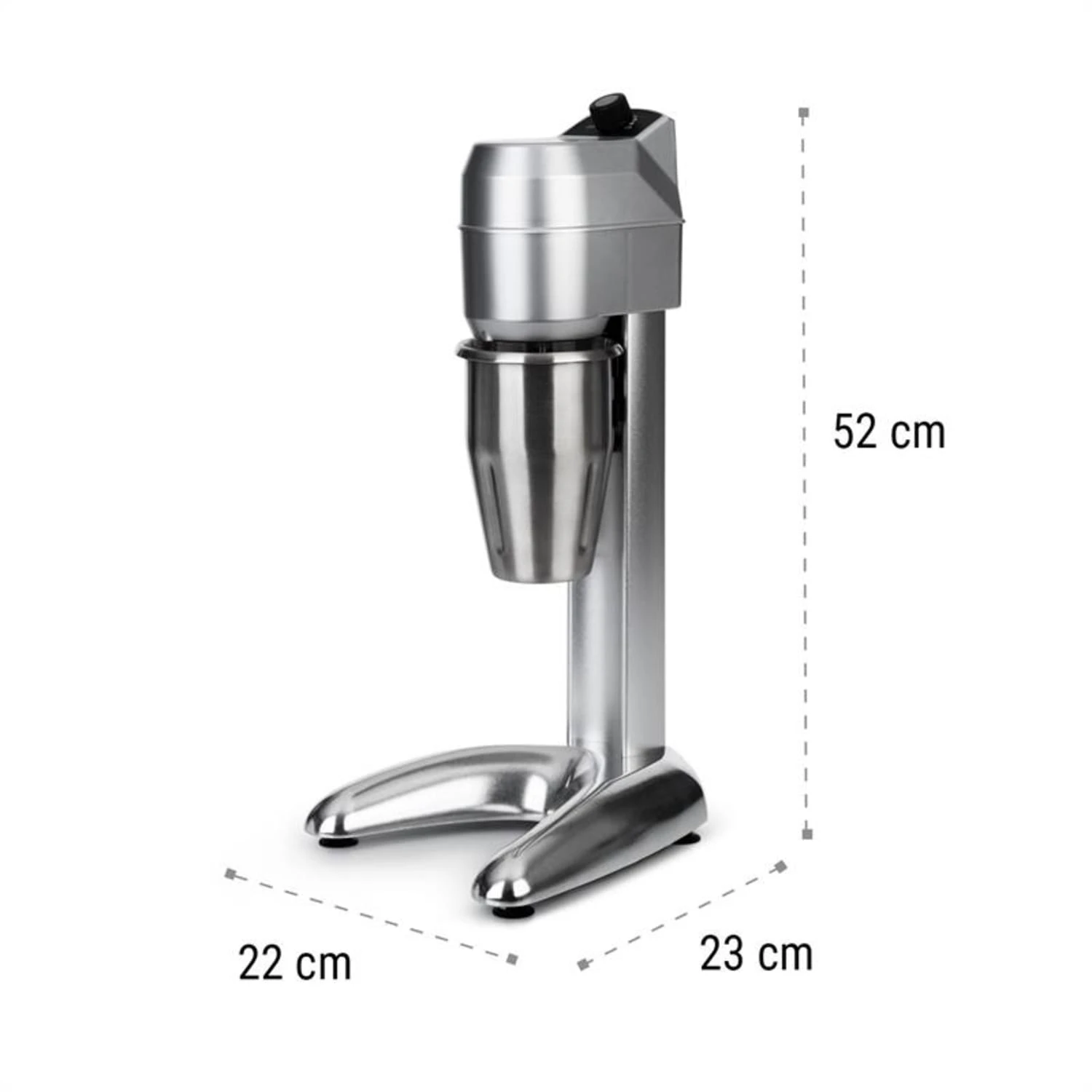Kraftprotz Milchshake-Mixer Proteinshake 300W Stufenlos Edelstahl – Bild 9
