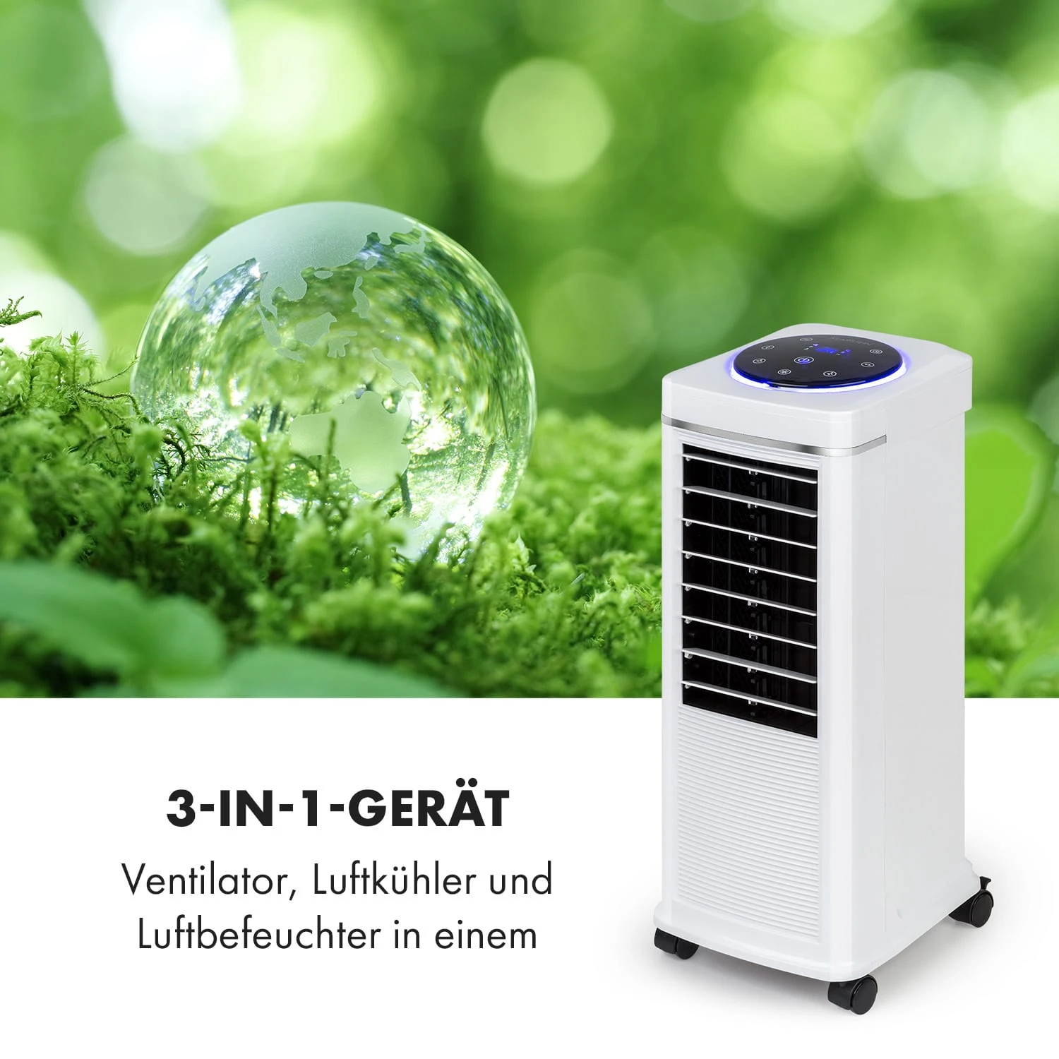 Windspiel 3-in-1 Luftkühler 100 W 312 M³/h 8 Ltr Mobil Fernbedienung – Bild 5