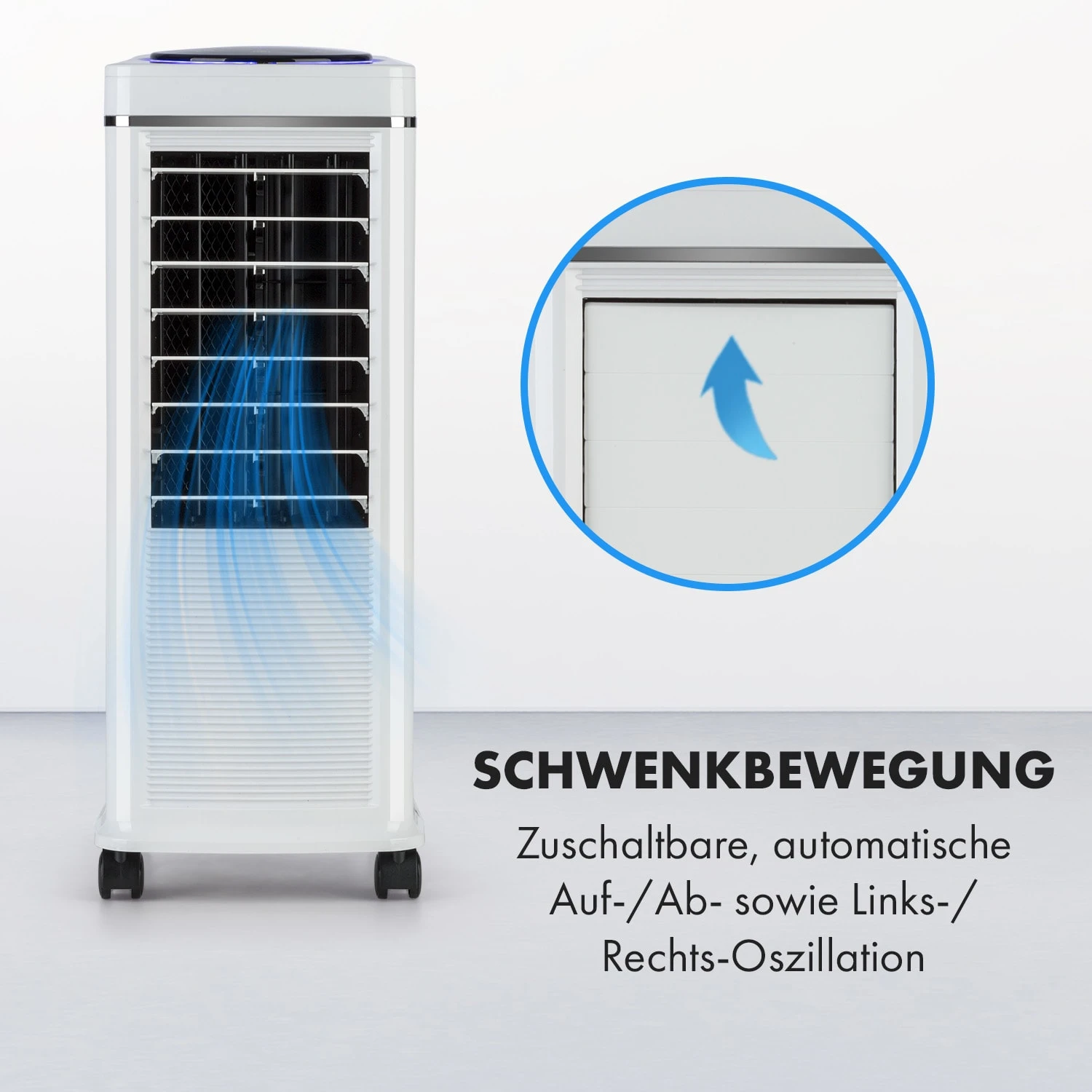 Windspiel 3-in-1 Luftkühler 100 W 312 M³/h 8 Ltr Mobil Fernbedienung – Bild 6