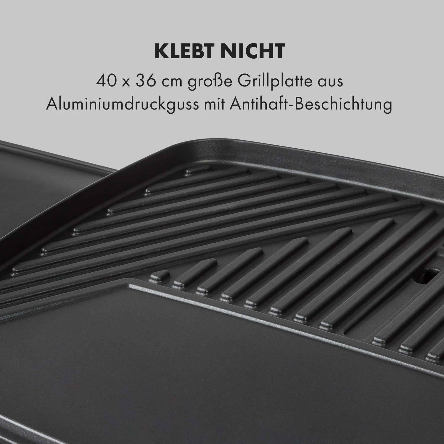 Gatsby Elektrogrill 2000W Antihaft-Grillfläche Seitentische – Bild 4