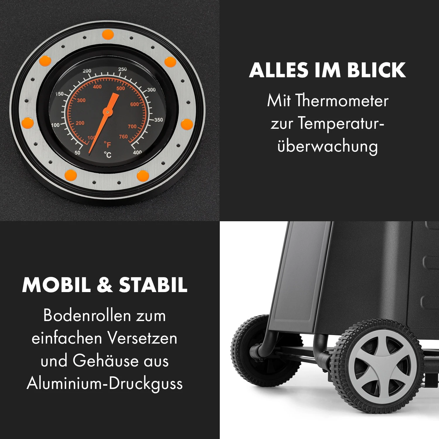 Vanquish Gasgrill 3 Edelstahlbrenner 3 X 3 KW 63,5 X 45 Cm Grillfläche – Bild 8