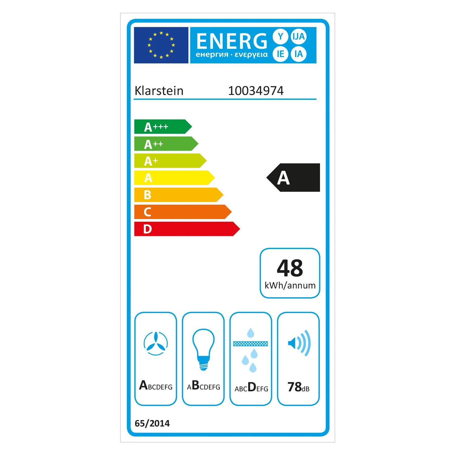 Valeria Inselhaube 90cm 650m³/h Touch EEC A LED Glas Edelstahl – Bild 10
