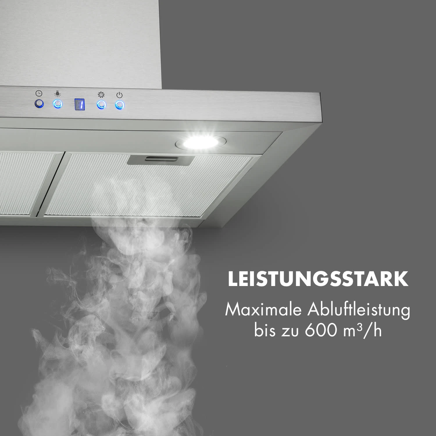 Limelight Dunstabzugshaube 60cm Wandhaube 600m³/h Edelstahl – Bild 3