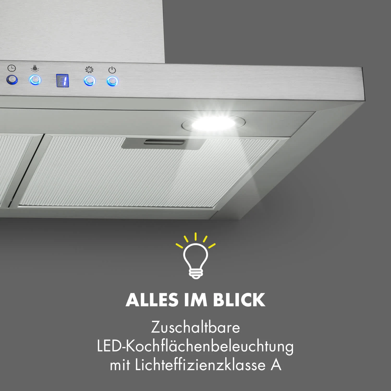 Limelight Dunstabzugshaube 60cm Wandhaube 600m³/h Edelstahl – Bild 7