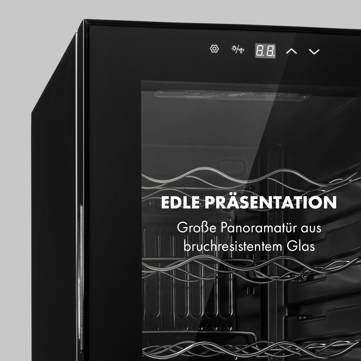 Shiraz 18 Slim Uno Weinkühlschrank 50l 18Fl Touch-Bedienfeld 5-18°C – Bild 7